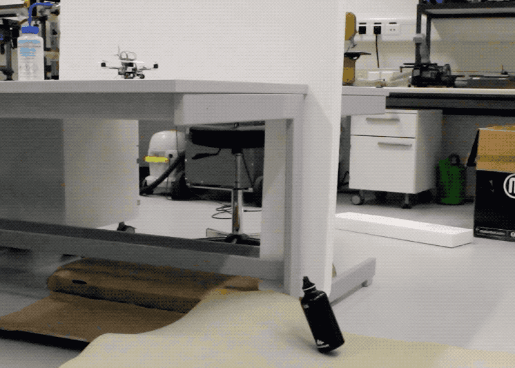 The micro-drones can lift up to 40 times their own weight. (This gif is sped up 250 percent.) 