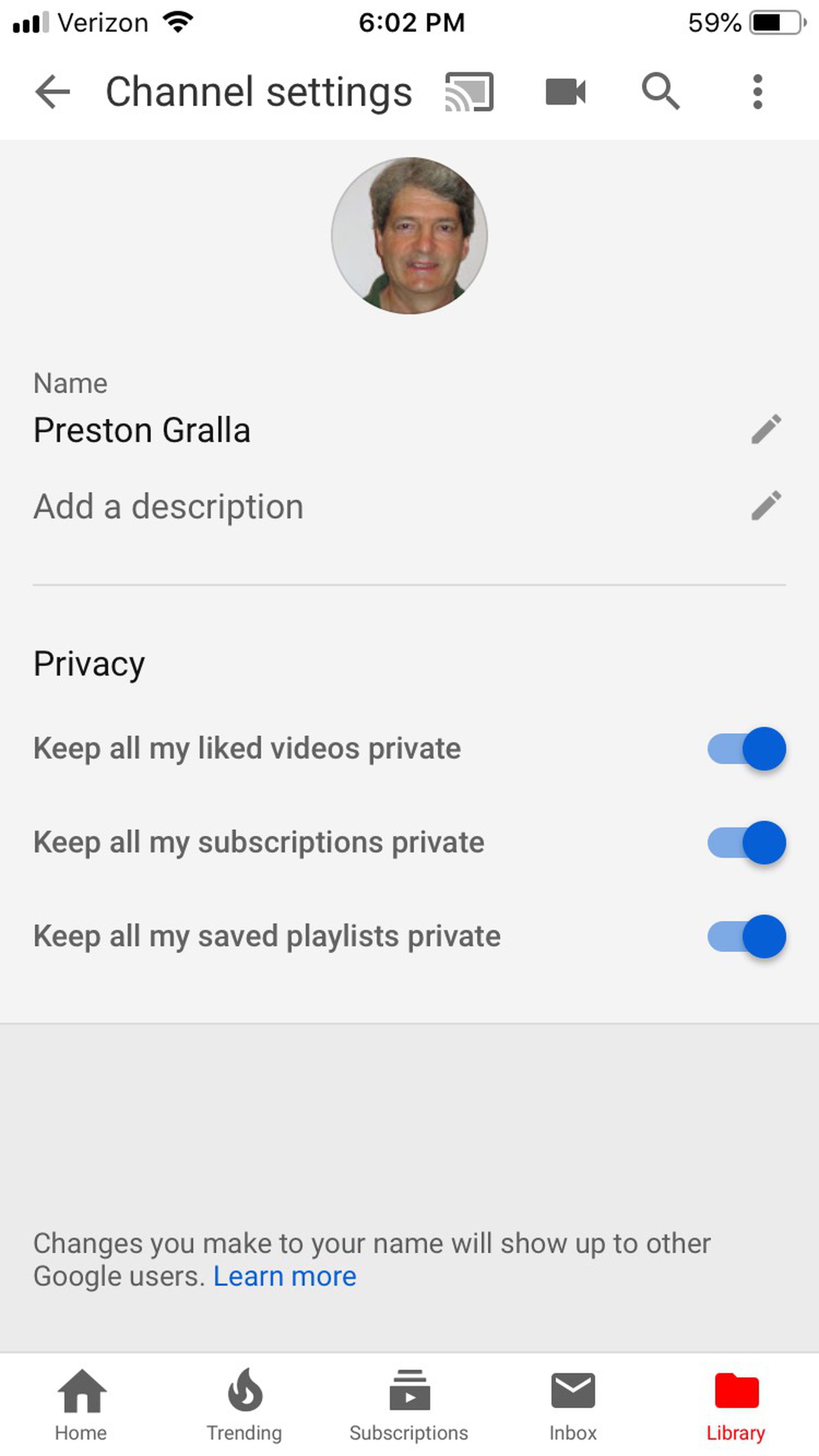 YouTube Privacy