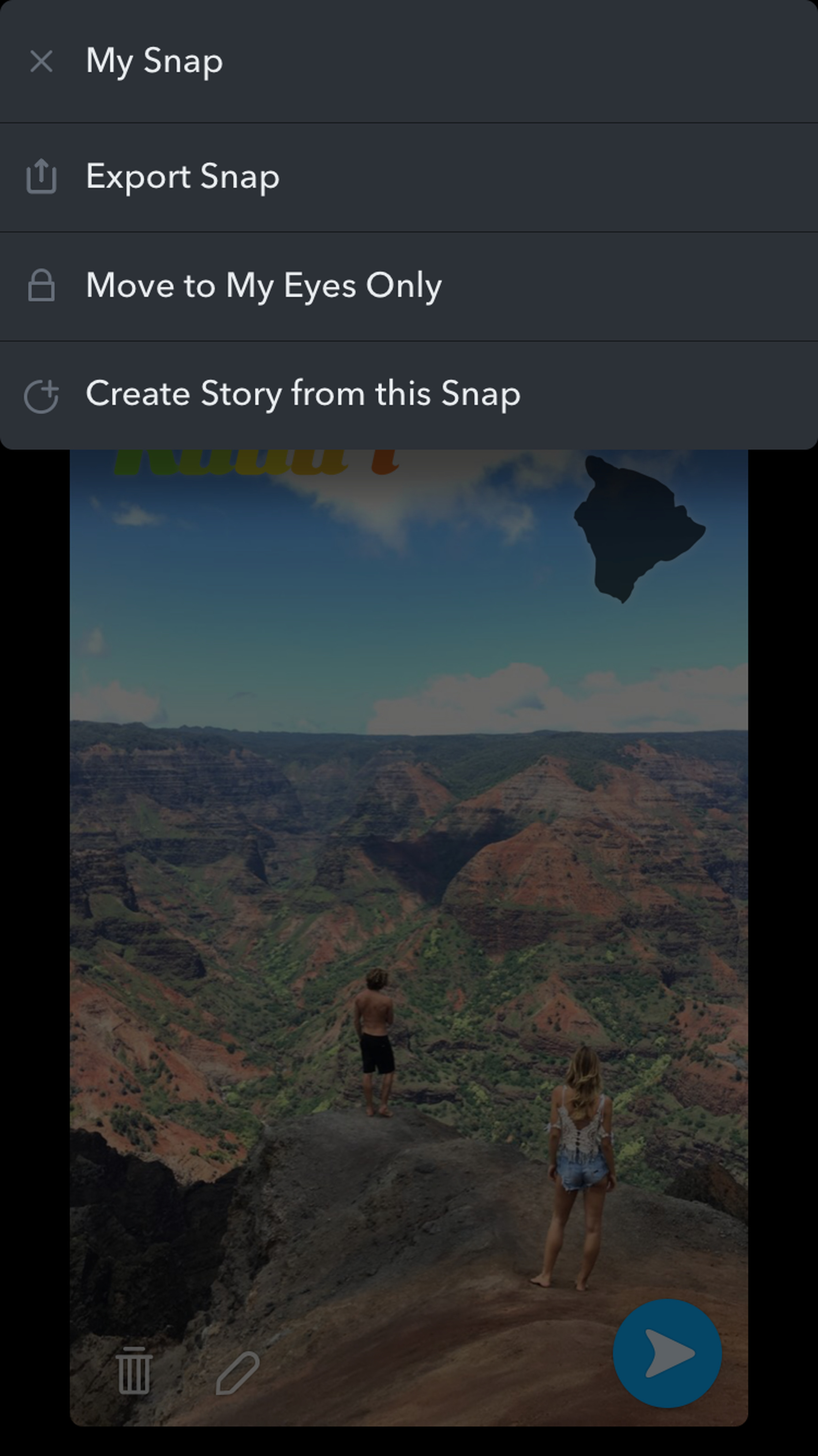 Snapchat Memories screenshots