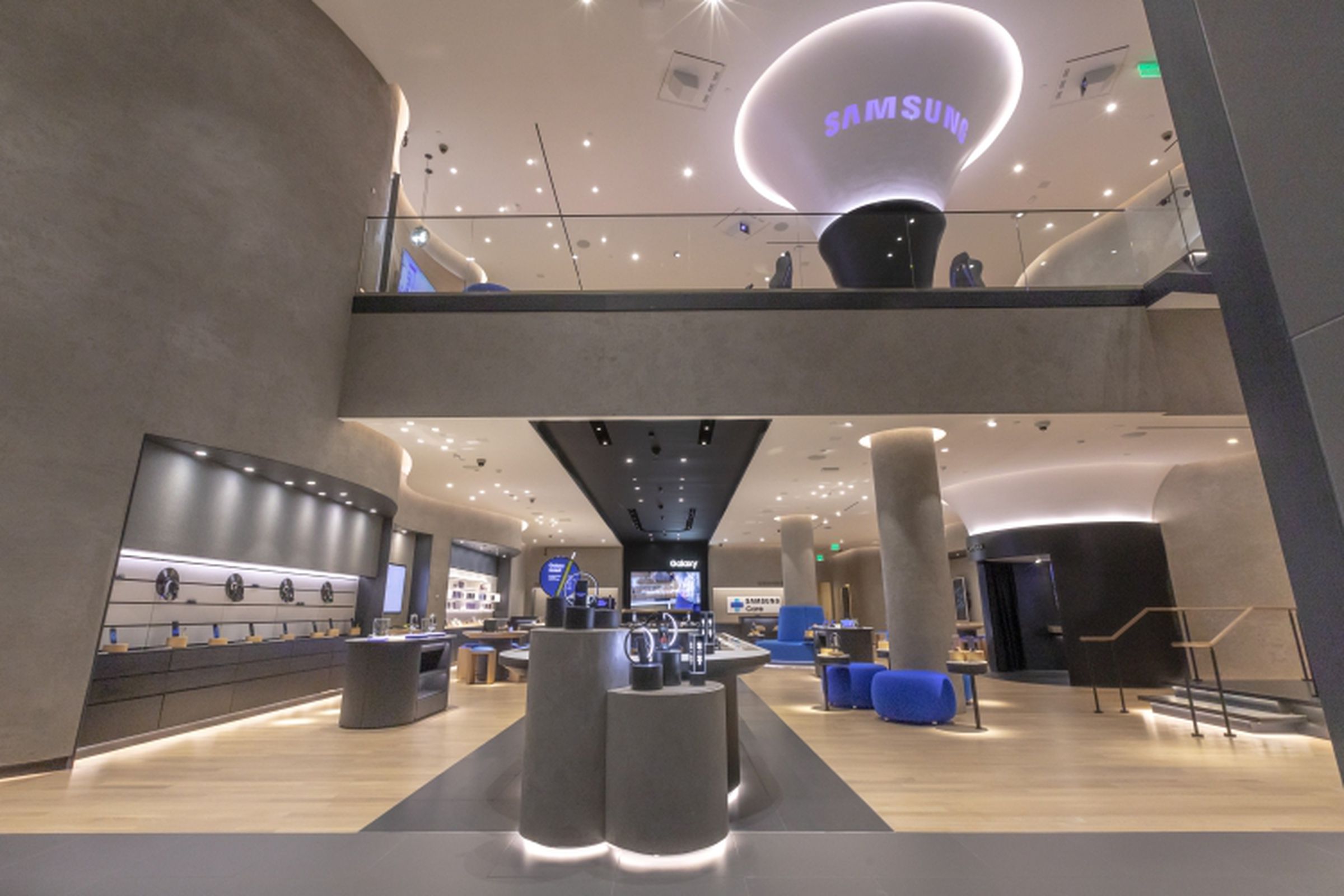 Samsung’s Los Angeles store, shown here, will be one of the three locations.