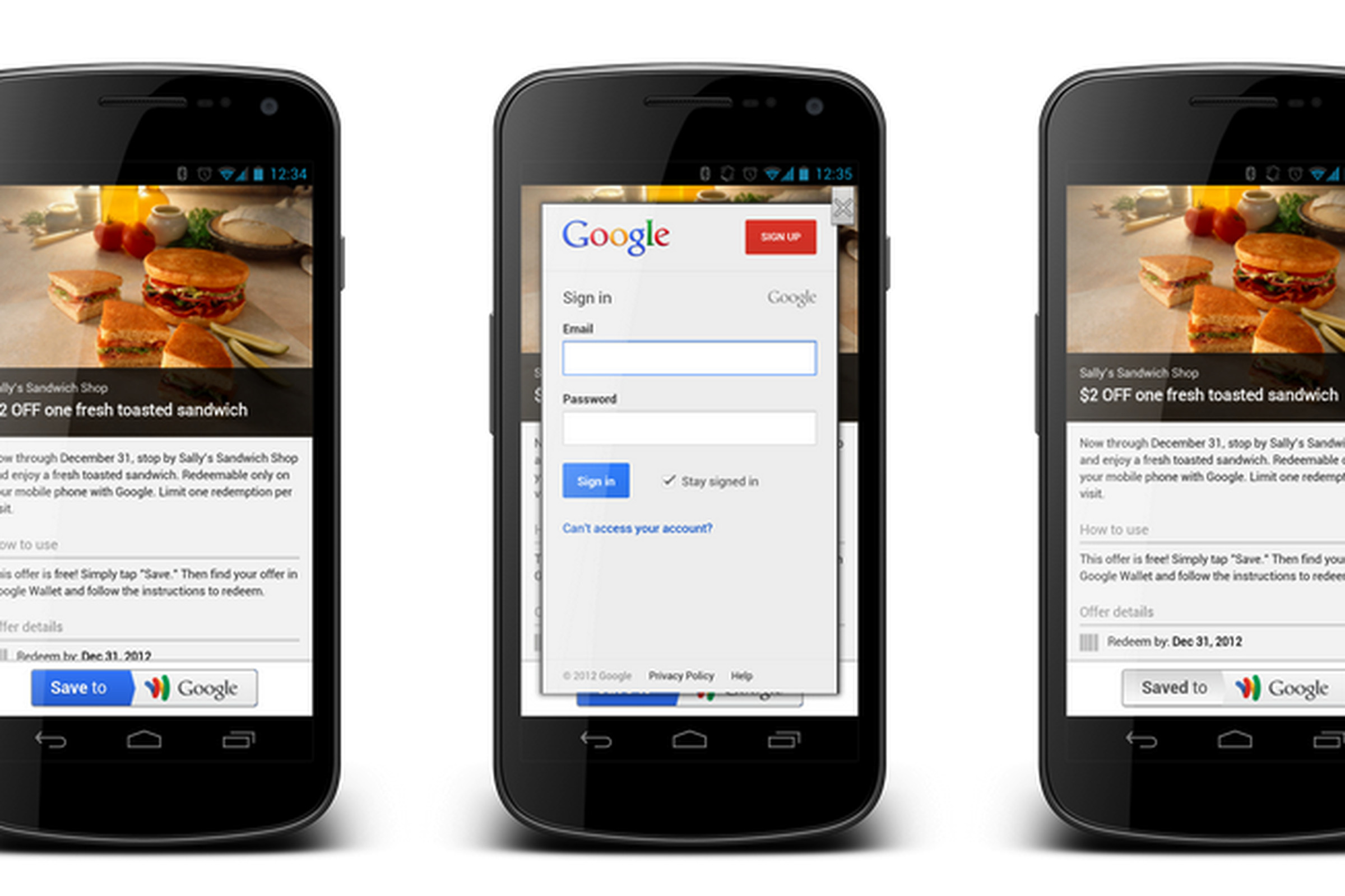 Google Wallet save to wallet