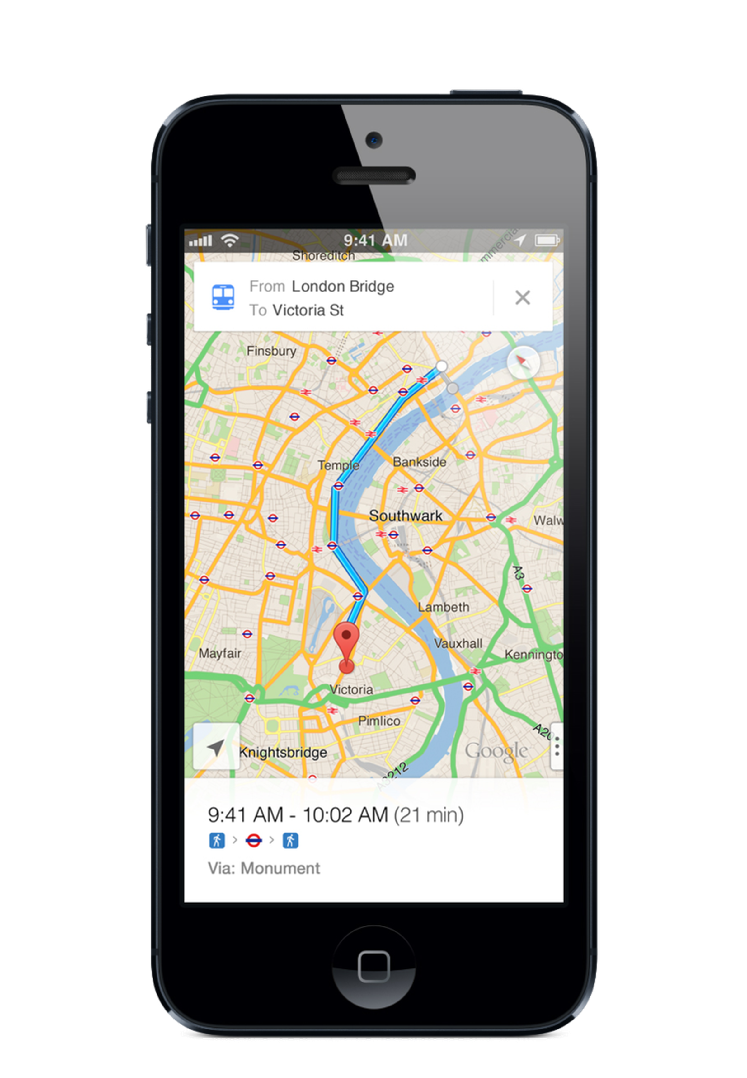 Google Maps for iPhone press image gallery