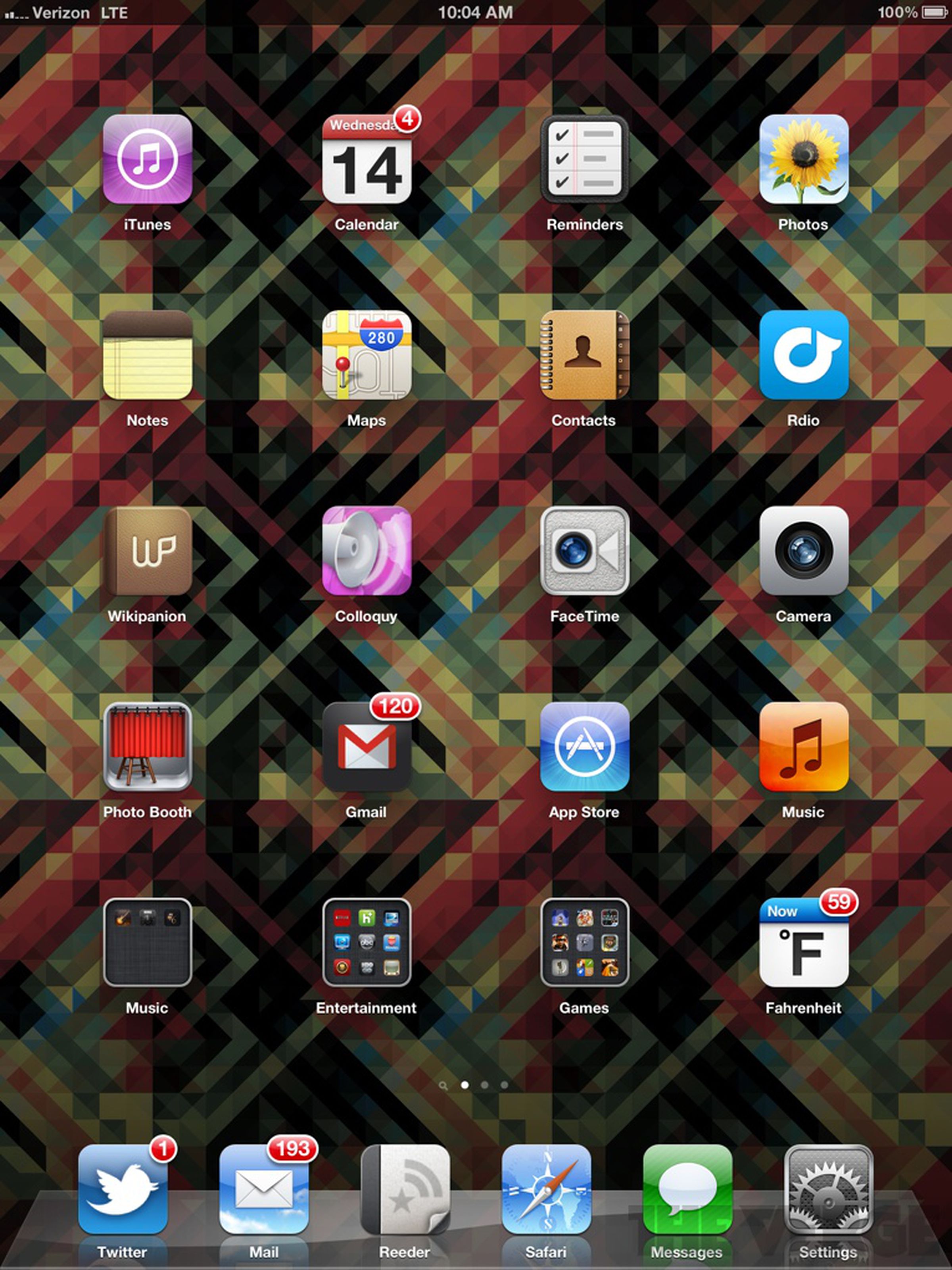 iPad review software screenshots
