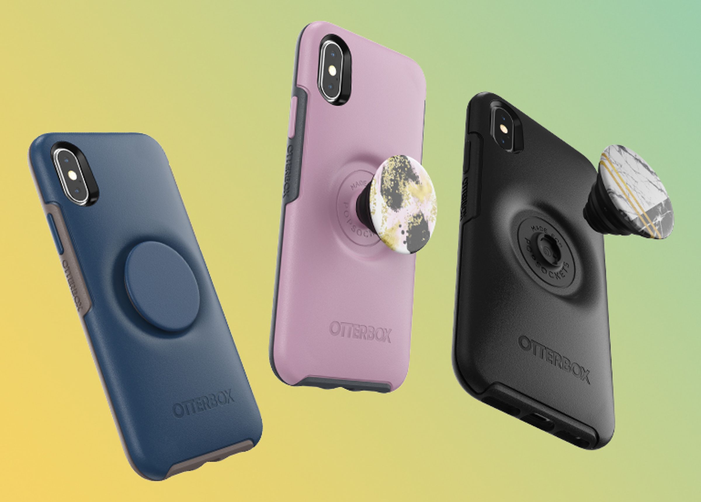 Otterbox tried building swappable PopSockets into a case — a halfway step.