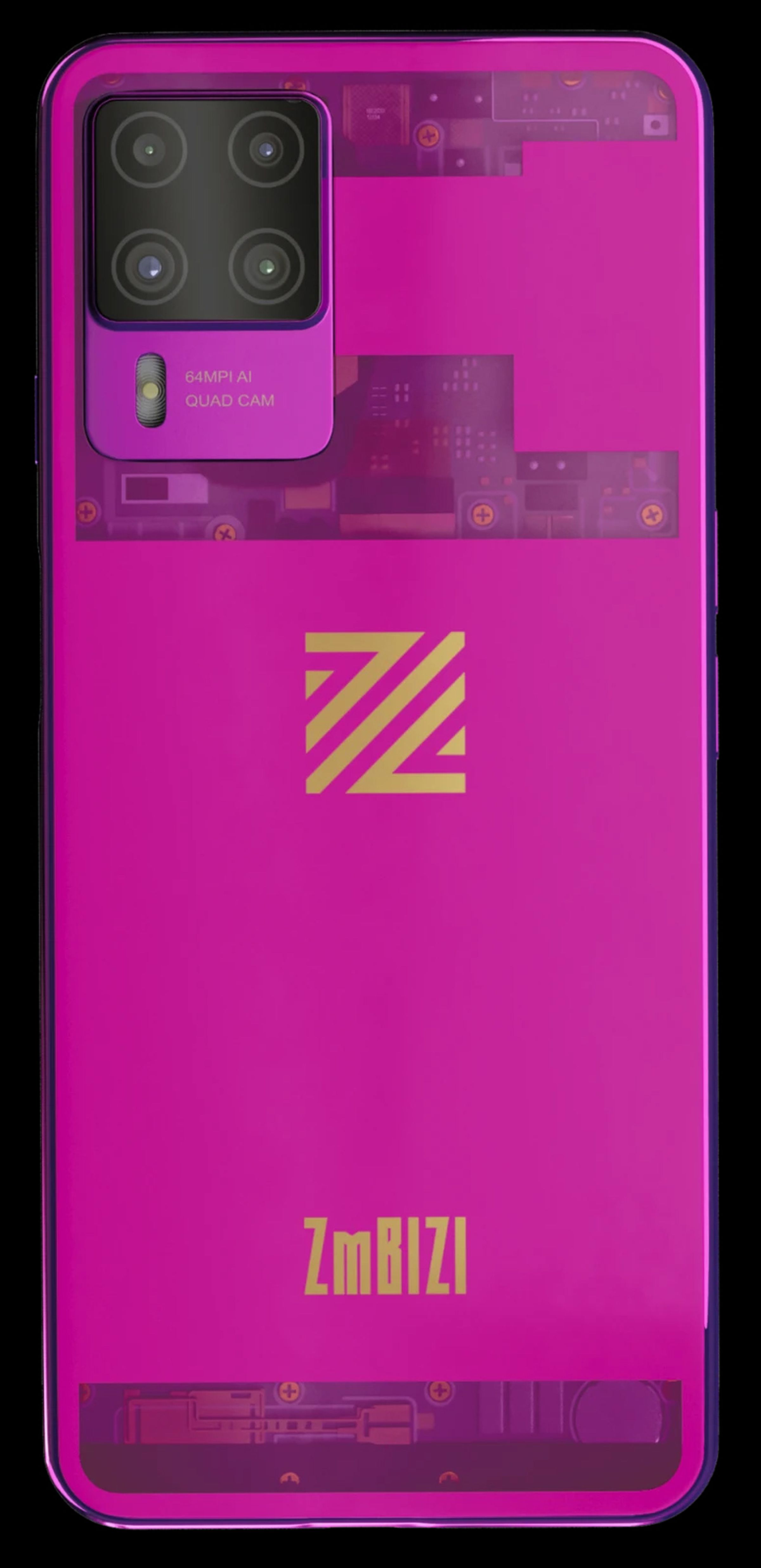 The ZmBIZI Z2 has quad cameras on the back, with a 64-megapixel main camera.