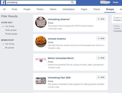 Facebook suspends anti-mask group for spreading COVID-19 misinformation ...