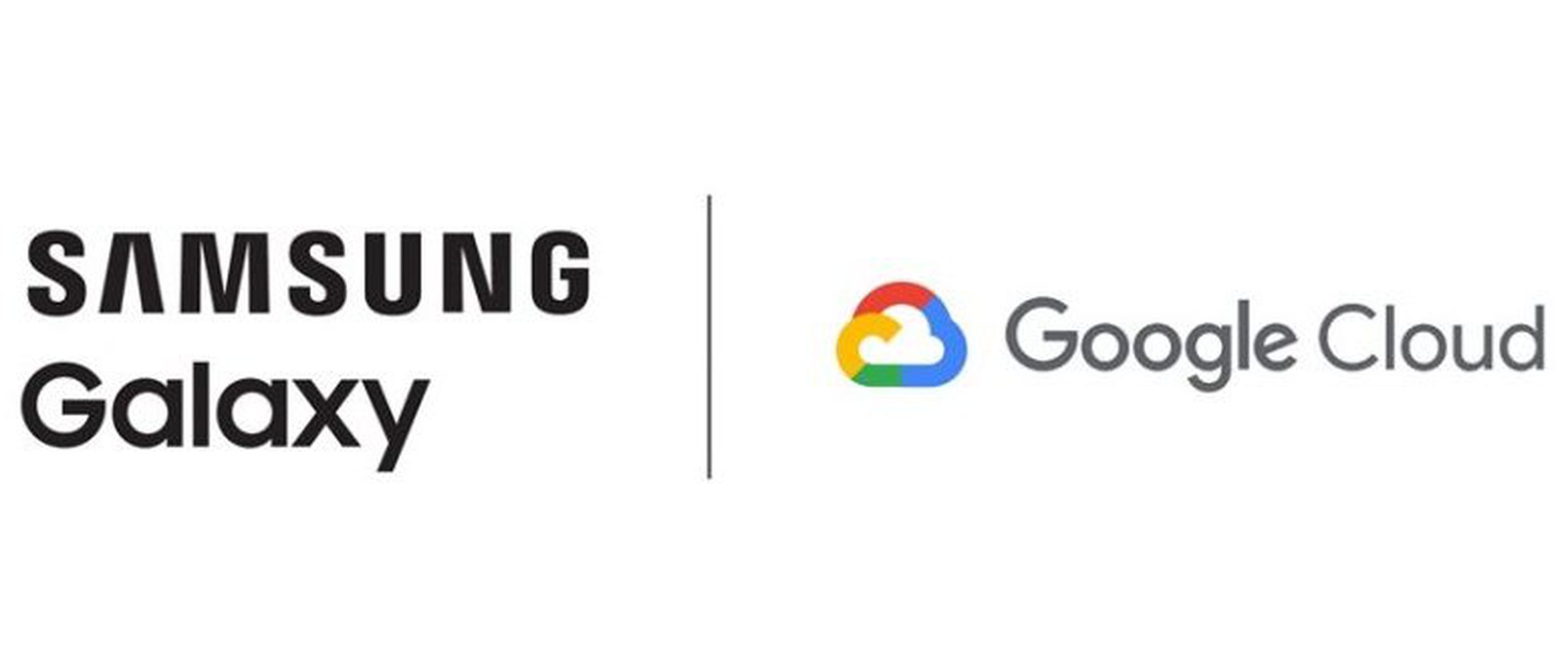 Samsung Galaxy and Google Cloud logos