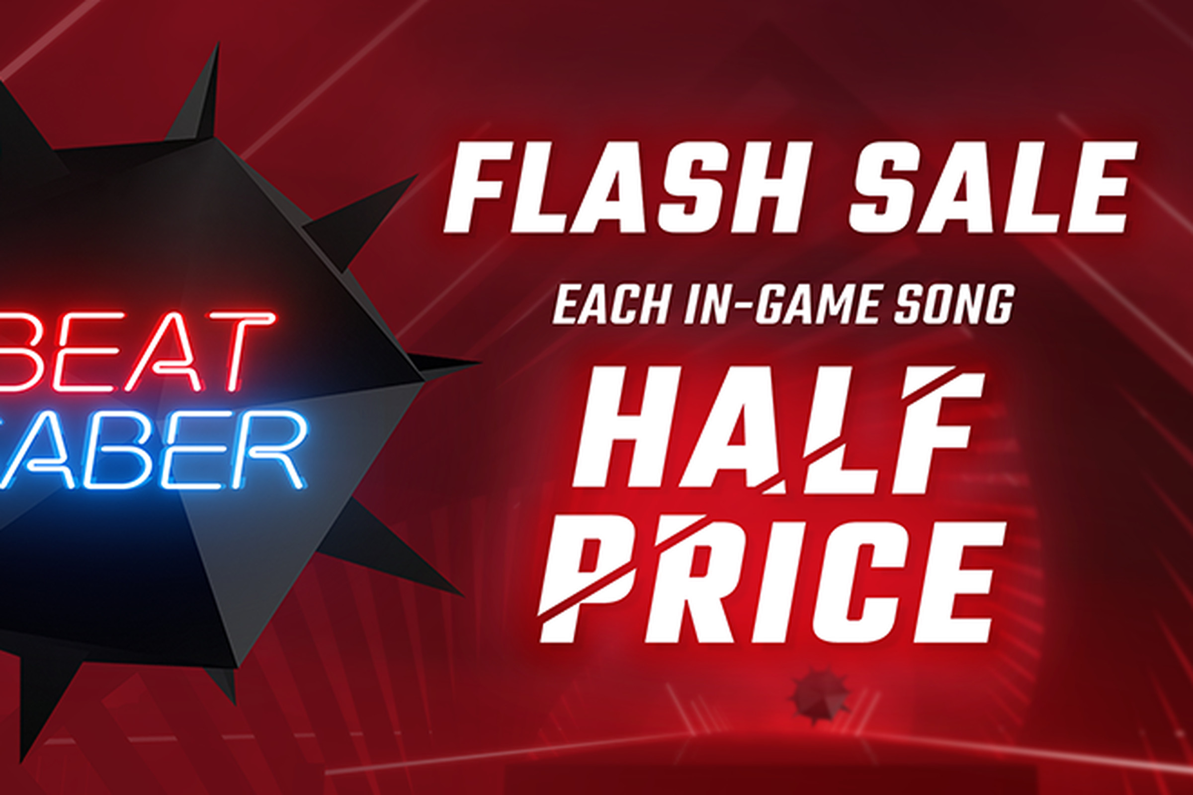 Beat Saber’s flash sale graphic
