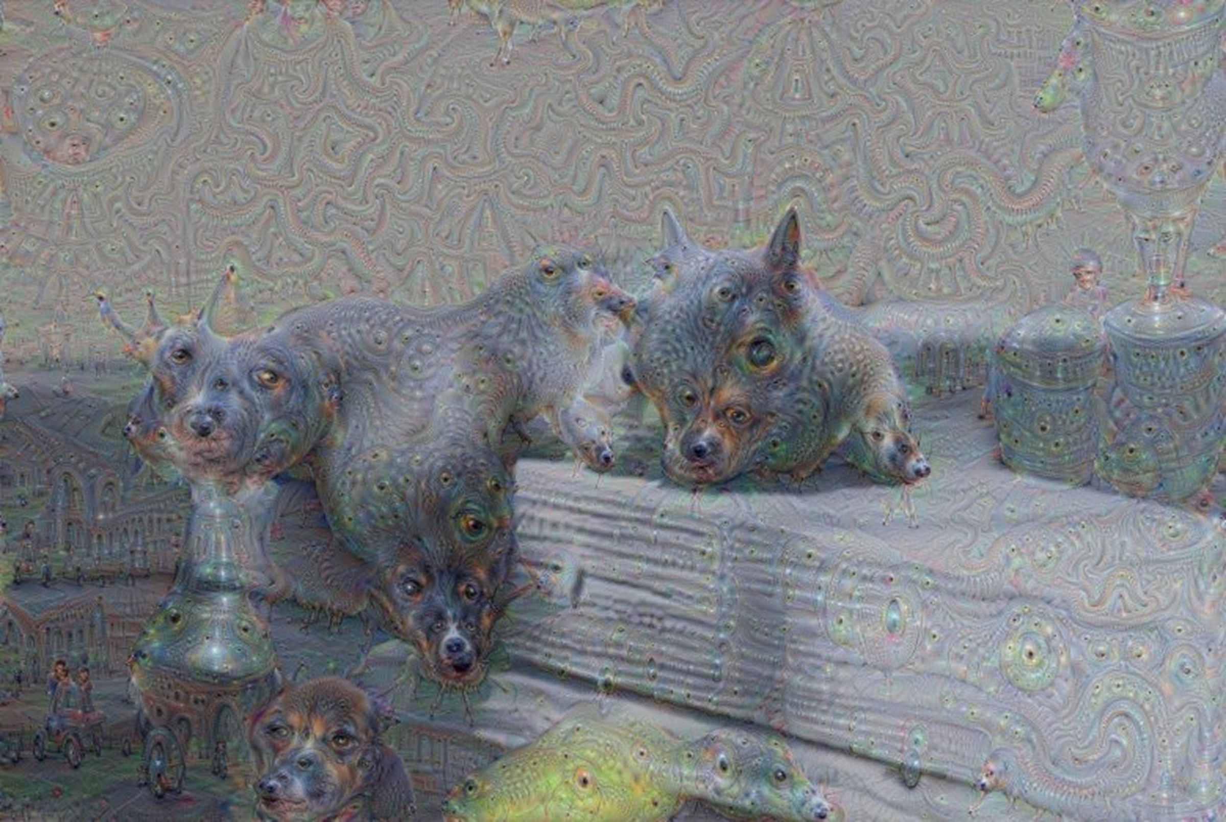 DeepDream images like this are designed to be as interesting as possible to machine learning algorithms. 