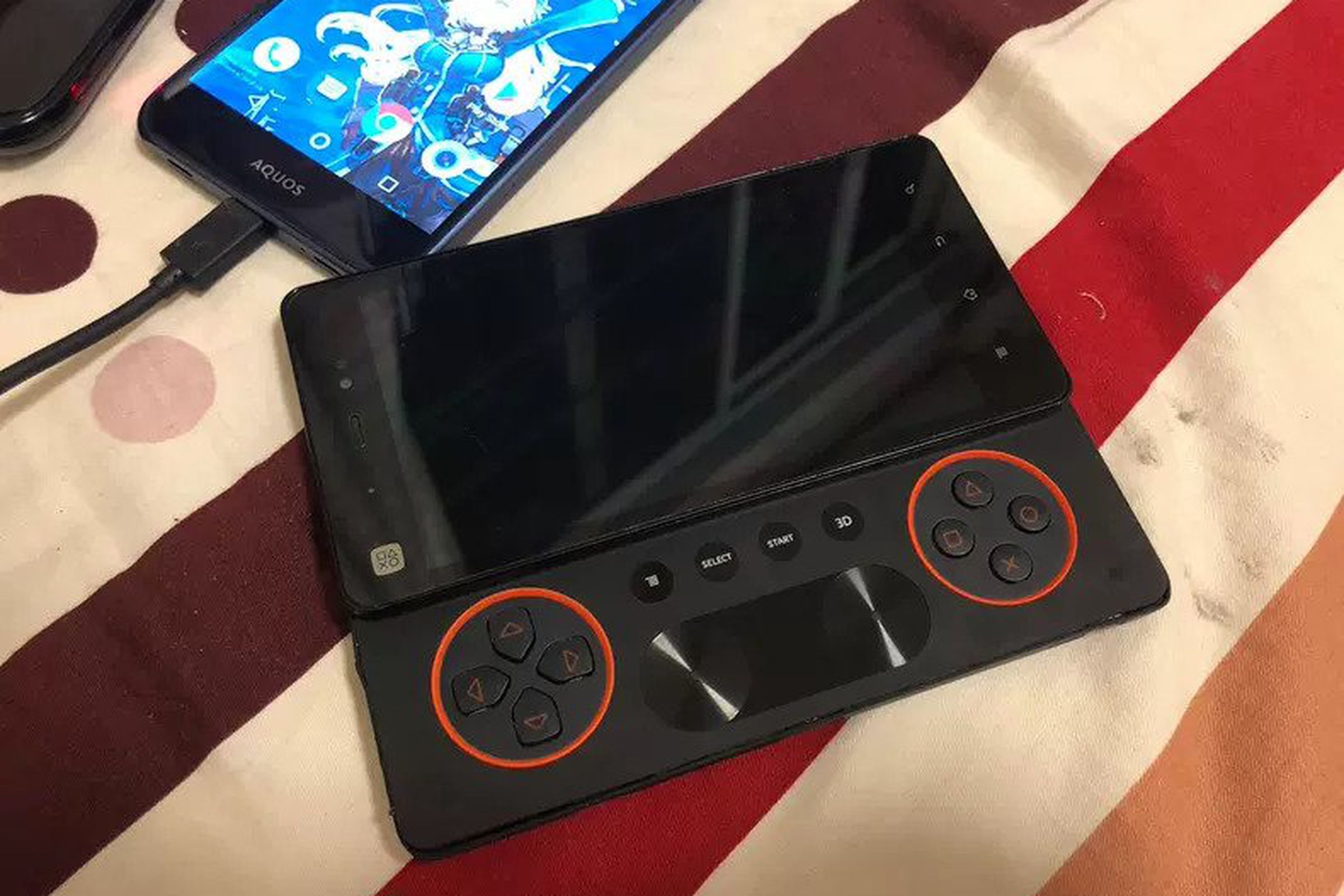 The would-be prototype has the same basic look as the original Xperia Play. 