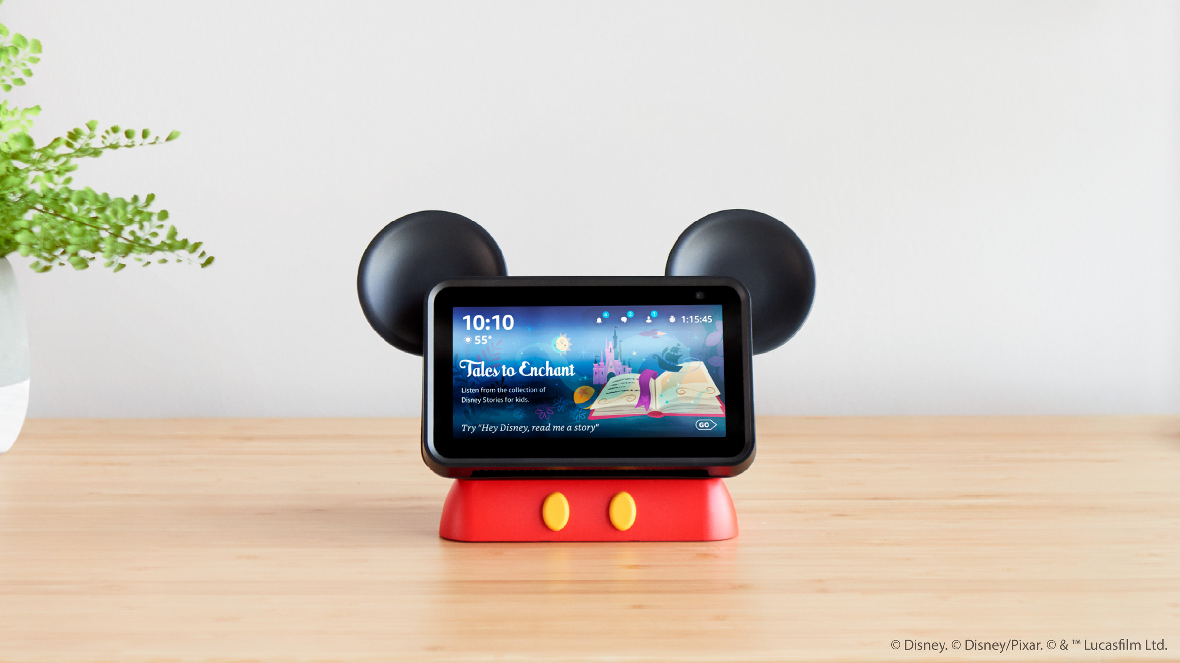 The Disney-themed Echo Show 5 stand.