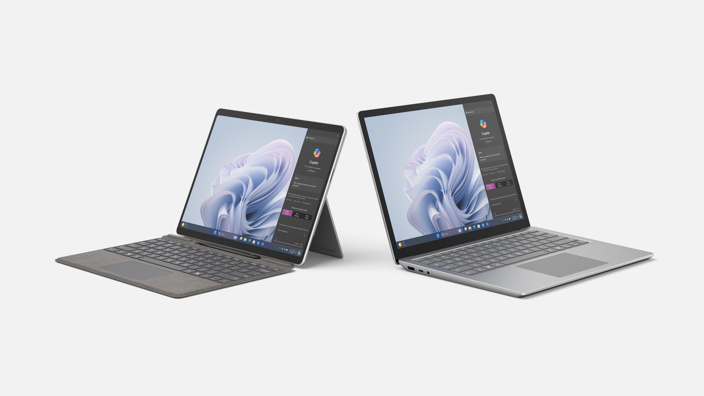 Photo of new Surface Pro 10 and Surface Laptop 6 devices