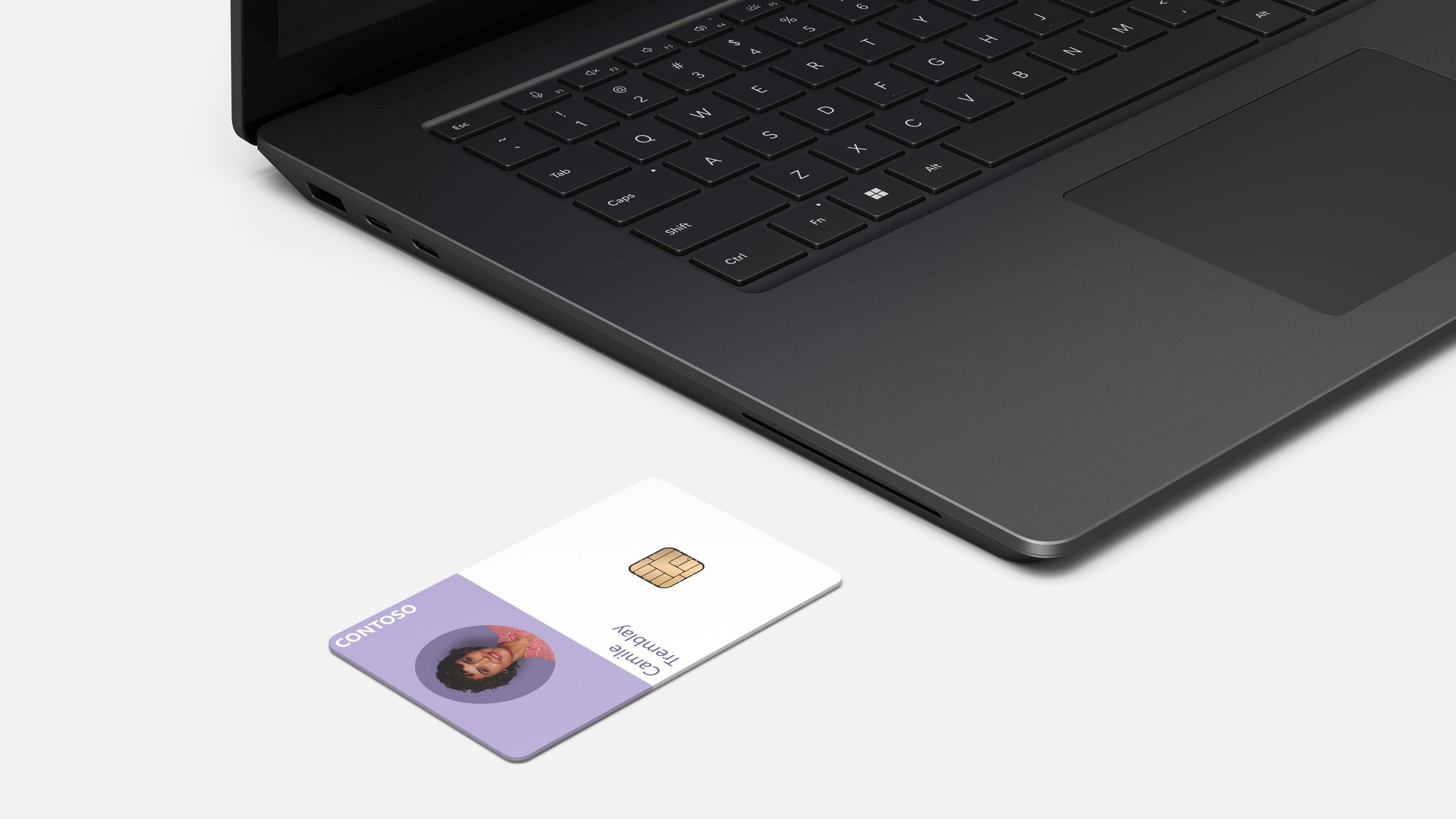 There’s an option for a smart card reader on the Surface Laptop 6.