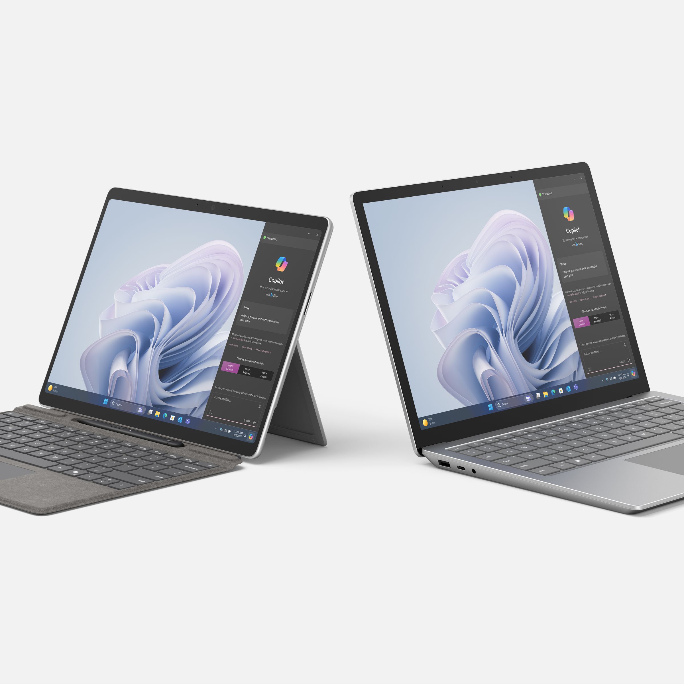 Photo of new Surface Pro 10 and Surface Laptop 6 devices
