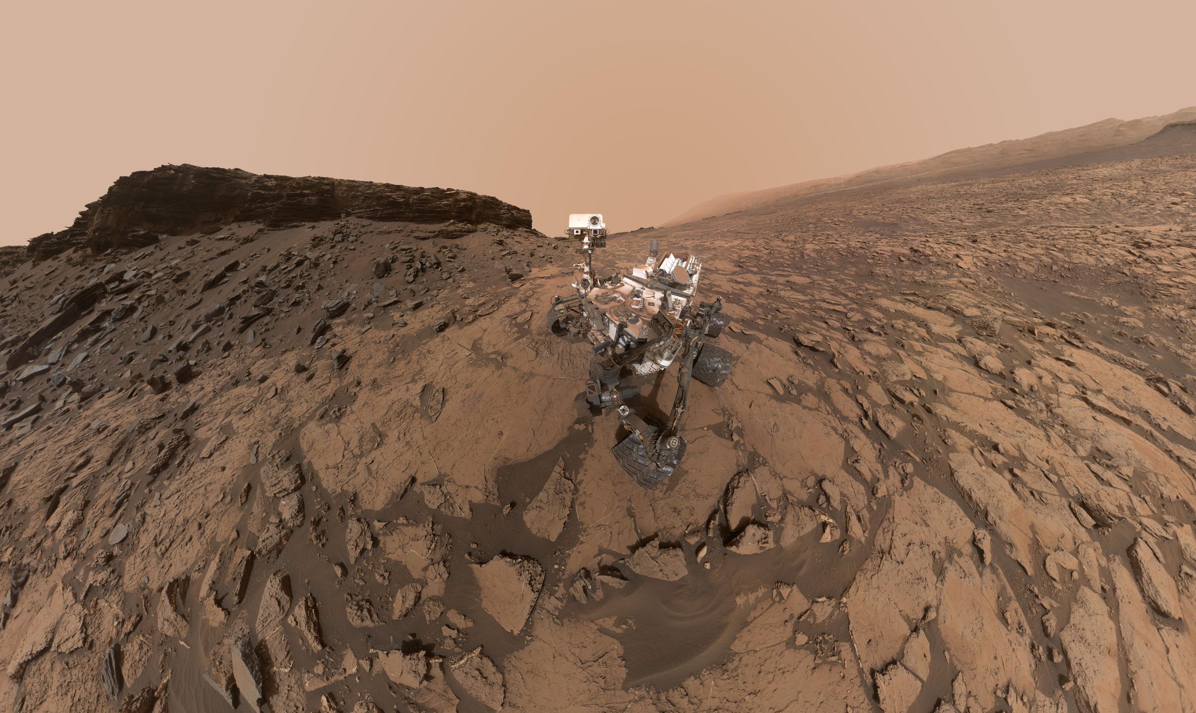 A self-portrait of NASA's Curiosity rover taken in September 2016.