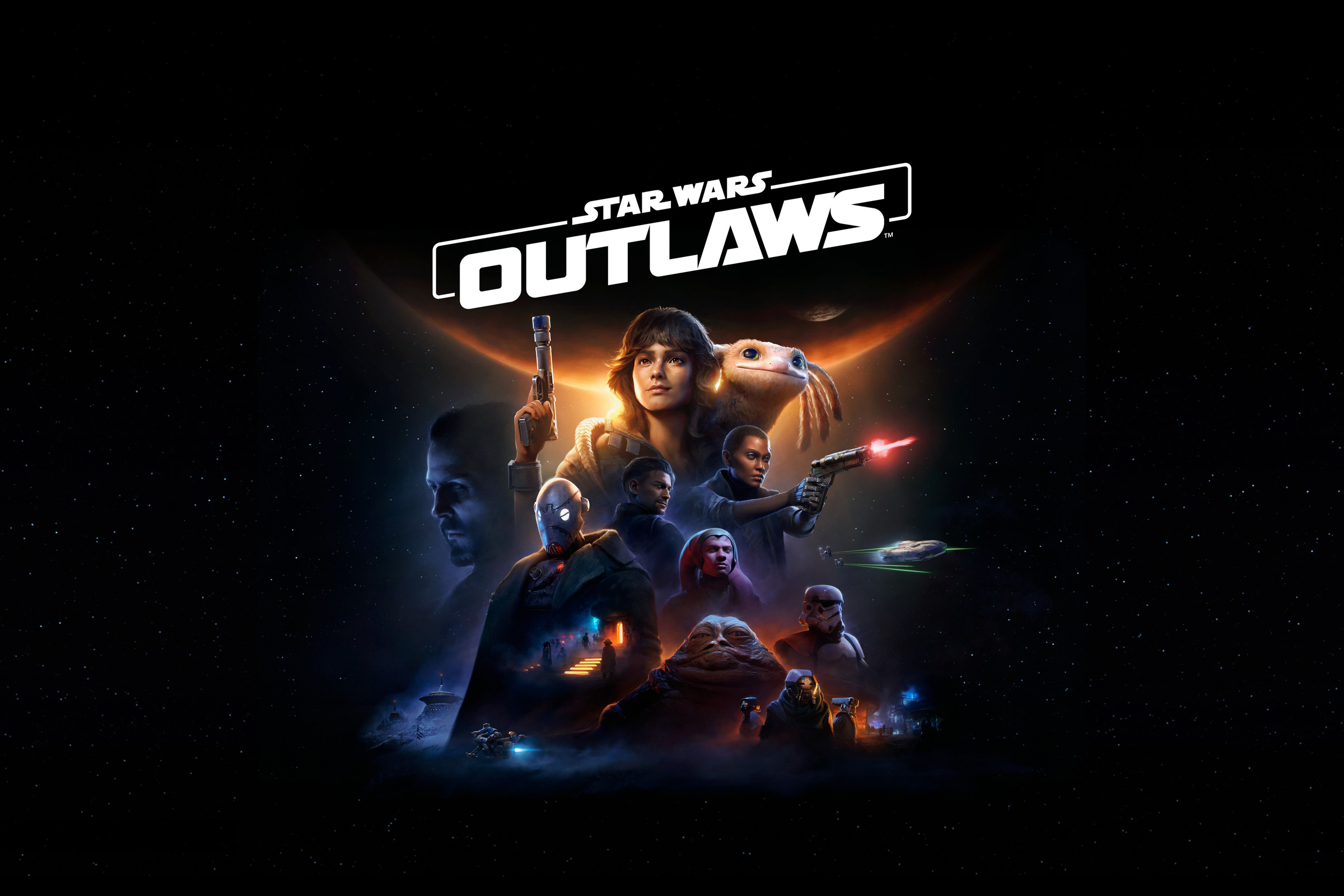 Promotional art for the video game Star Wars Outlaws.