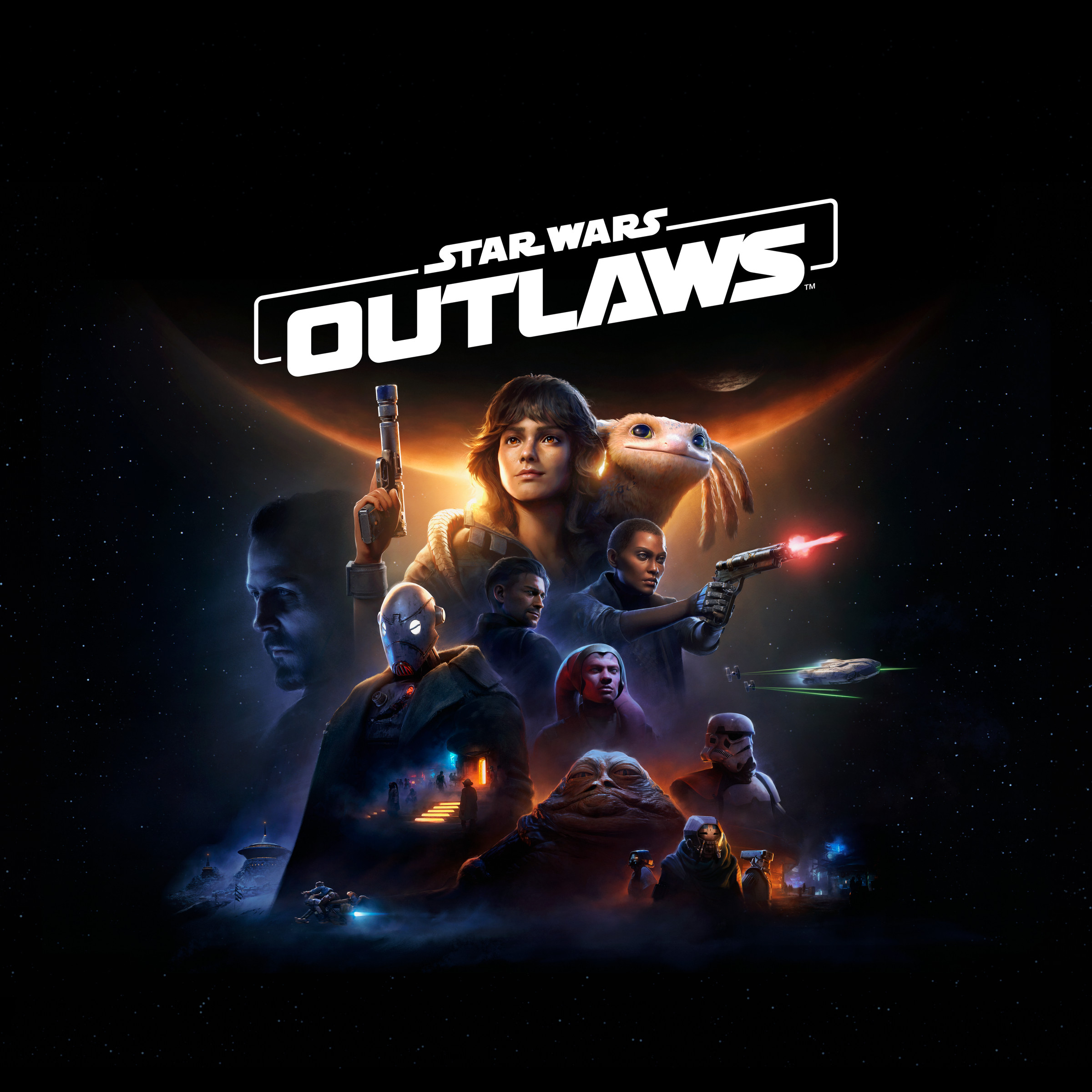 Promotional art for the video game Star Wars Outlaws.