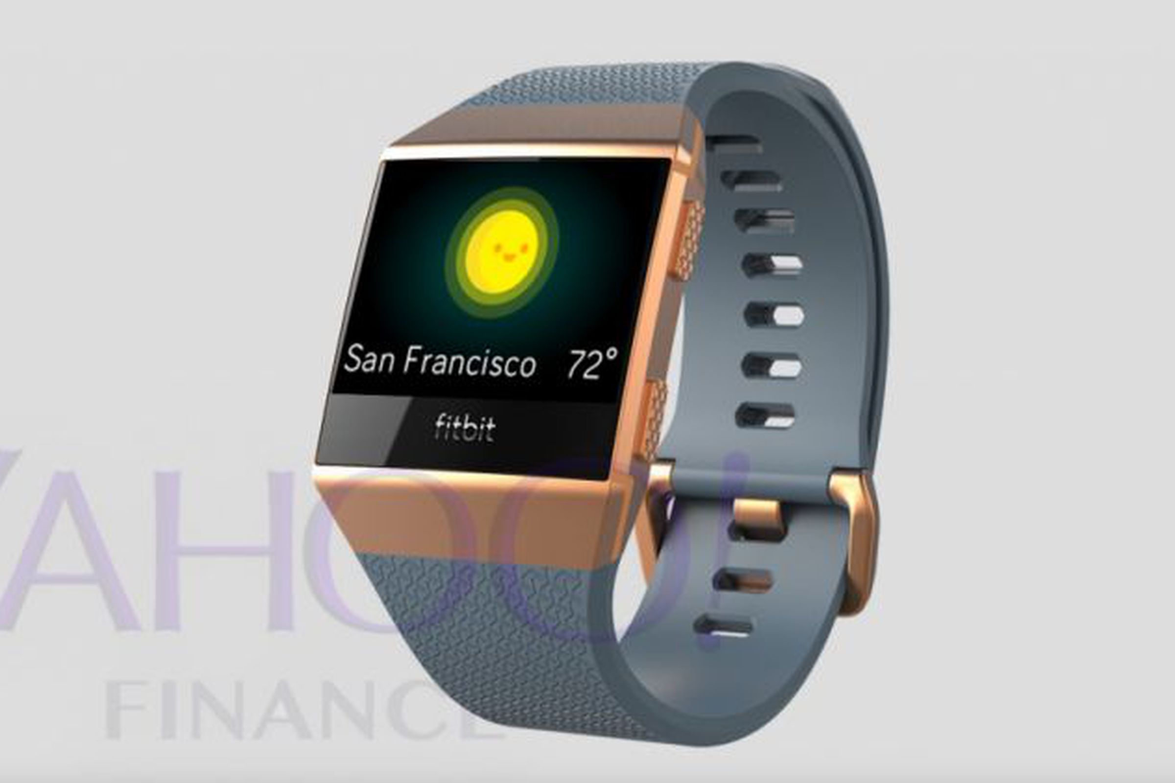 Leaked images of Fitbit’s upcoming smartwatch.