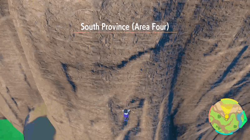 پسربچه ای که از صخره سقوط می کند و با تلفن همراه معلقش نجات پیدا می کند، تلفنی که برای شکستن سقوط او به بیرون پرواز می کند، درست زمانی که او می خواهد به زمین بخورد.