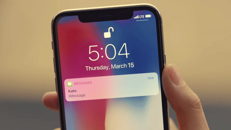 Apple’s new Face ID ad without the bug