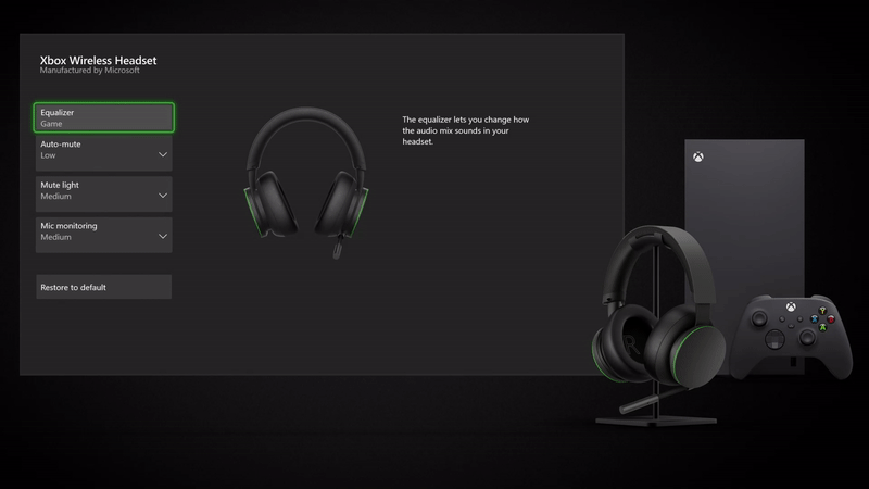 The customizations for the Xbox Wireless Headset.