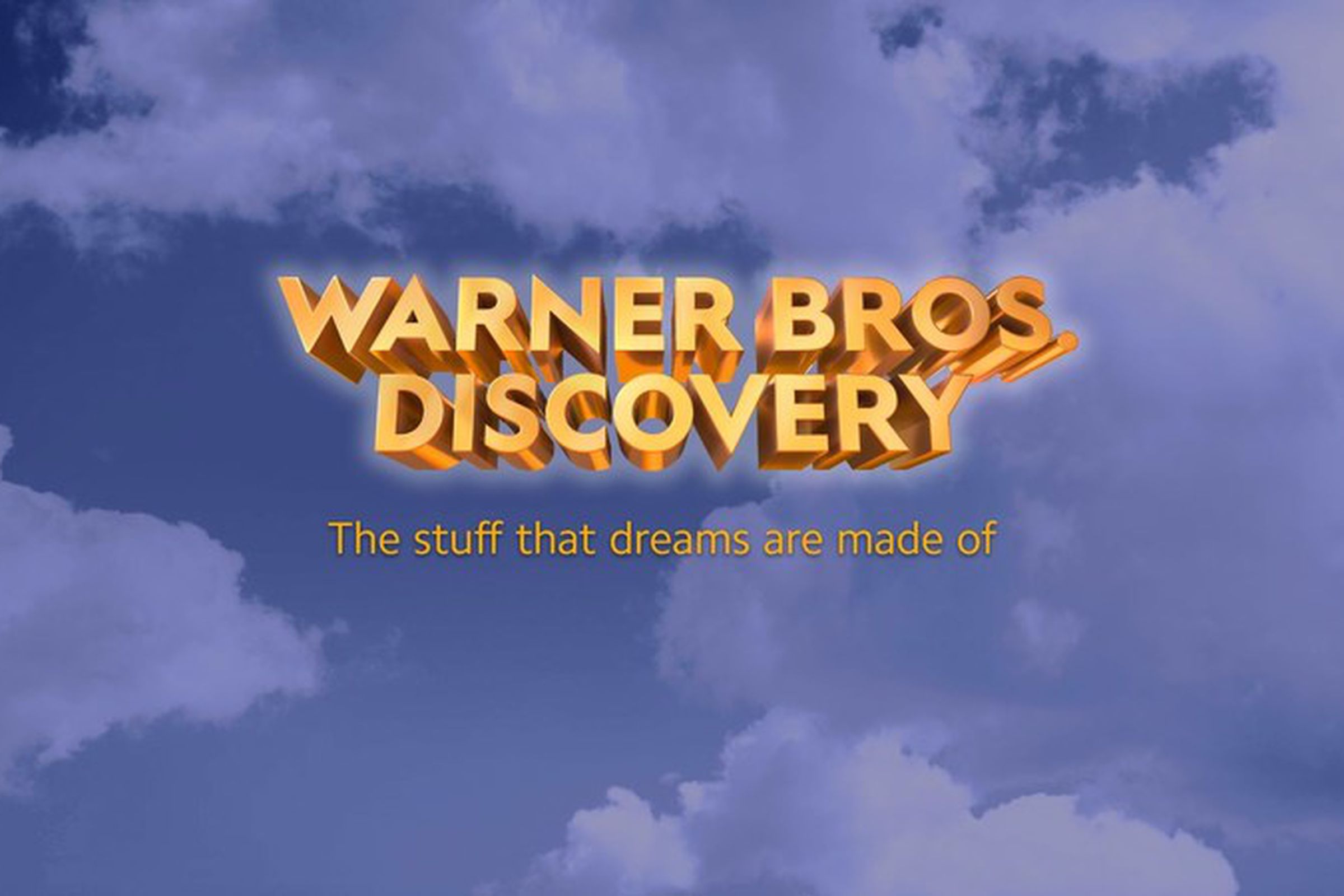 The new logo and slogan for Warner Bros. Discovery