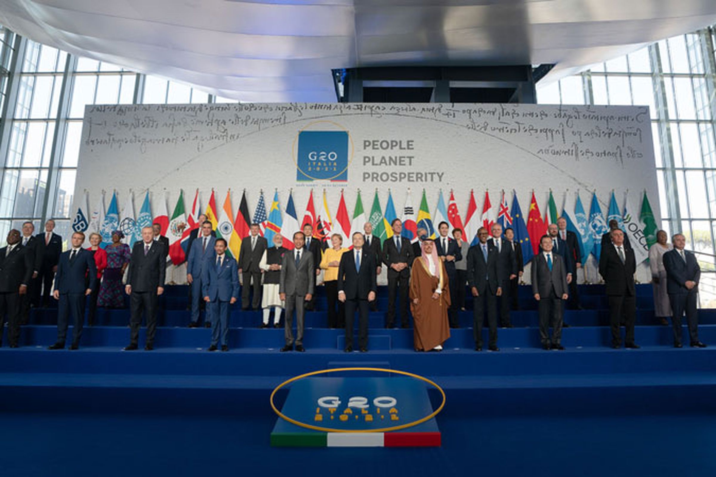G20 leaders in Rome.