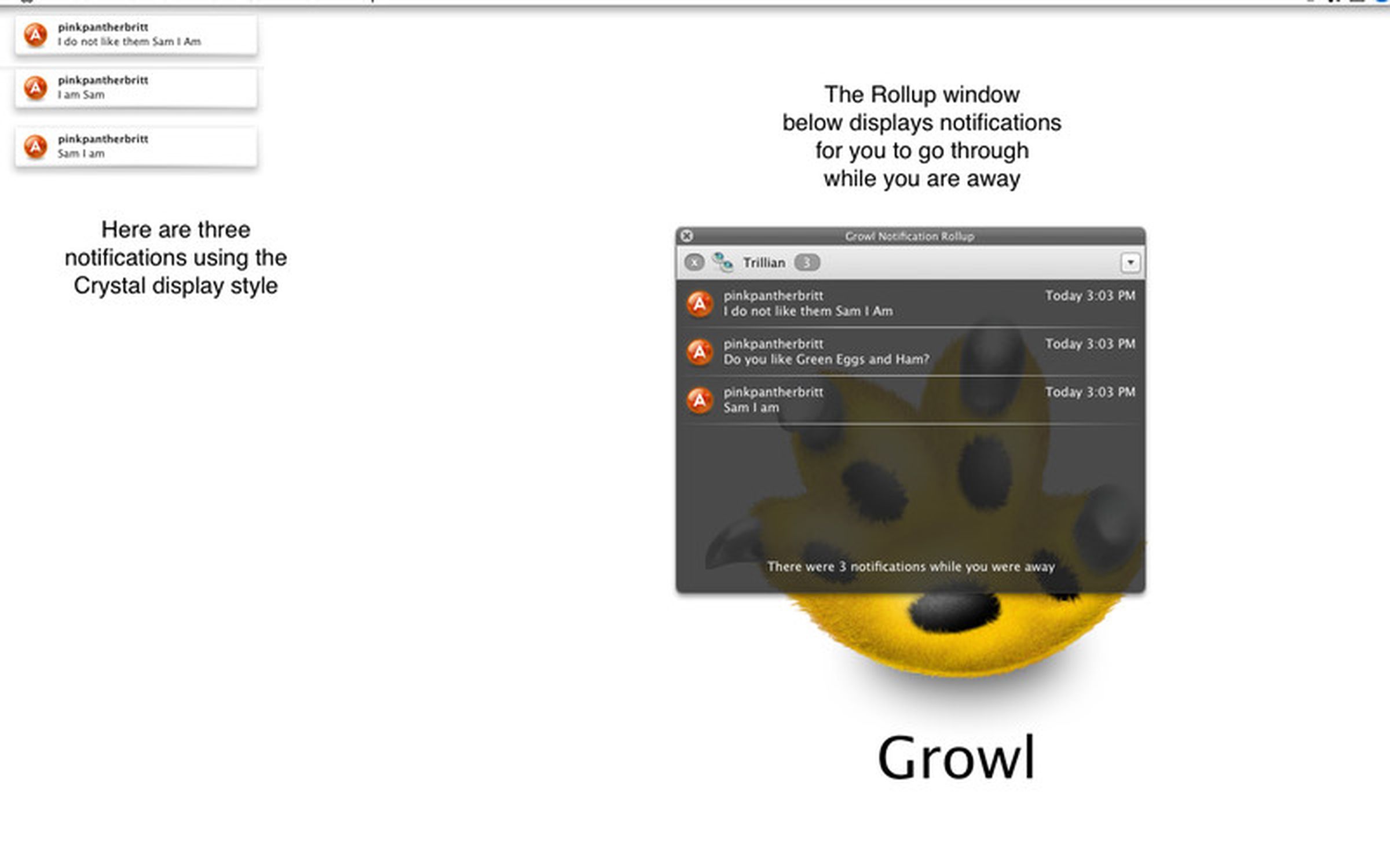 Growl 1.3 for Lion gallery