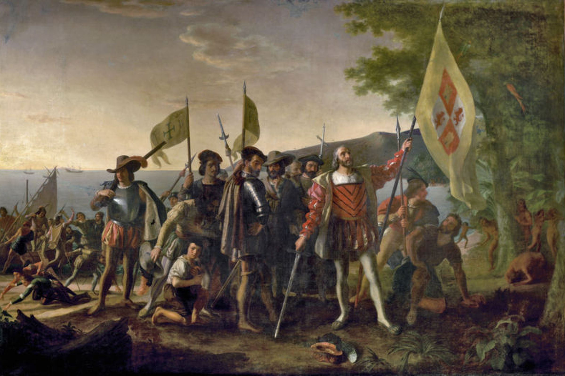 The Landing of Columbus by John Vanderlyn