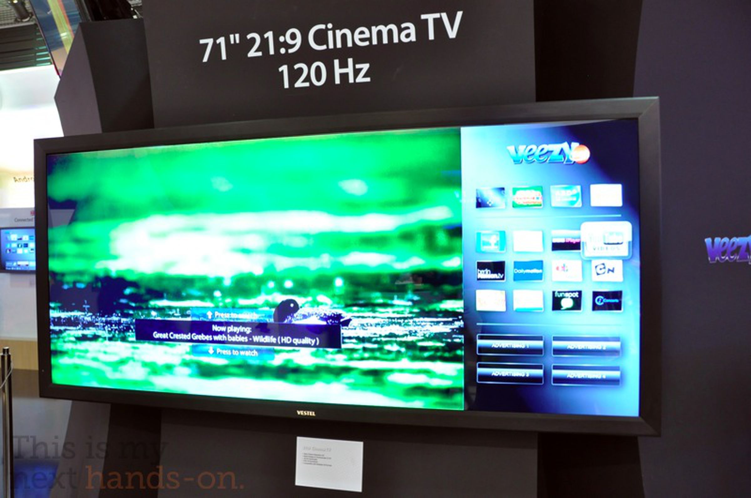 Vestel 71- and 58-inch 21:9 Cinema TVs hands-on photos