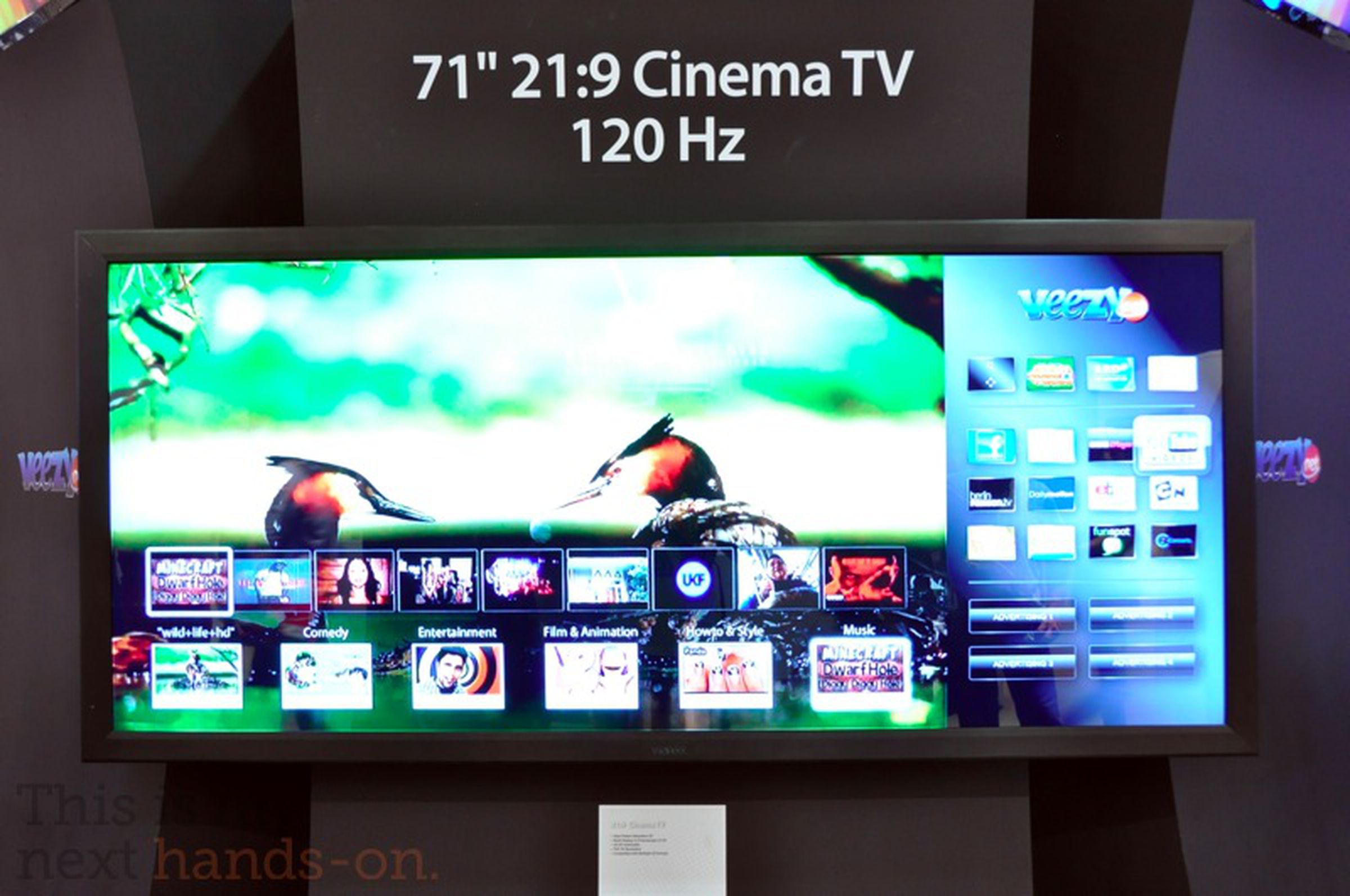 Vestel 71- and 58-inch 21:9 Cinema TVs hands-on photos
