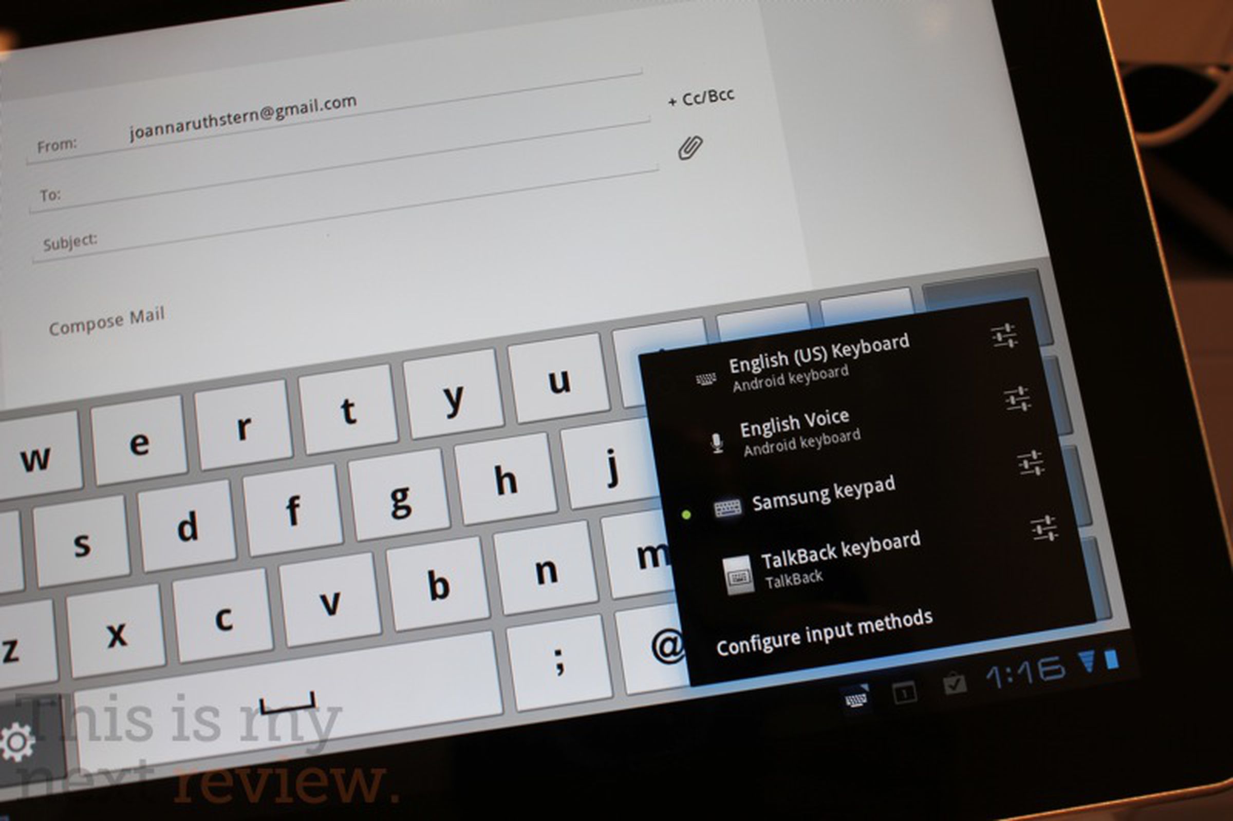 Samsung Galaxy Tab 10.1 review pictures