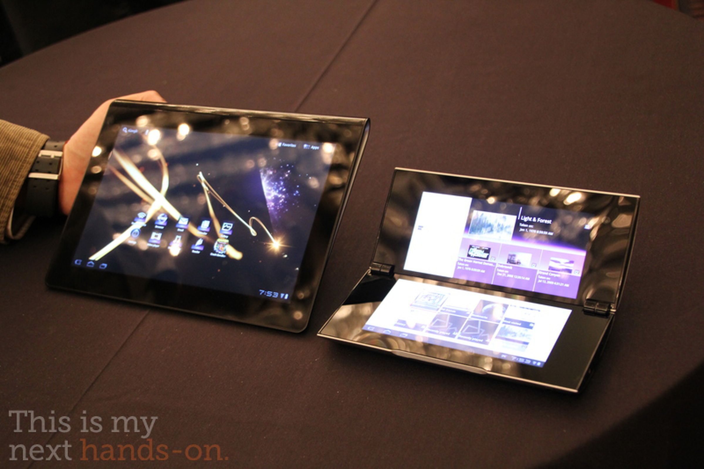 Sony S1 and S2 tablet hands-on pictures