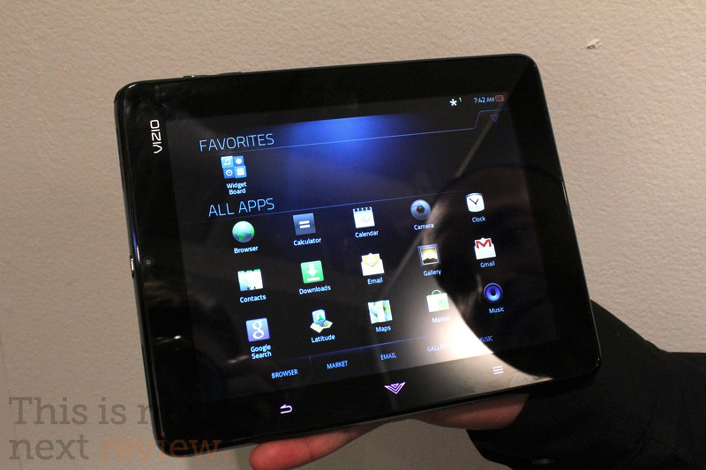 Vizio Tablet hands-on