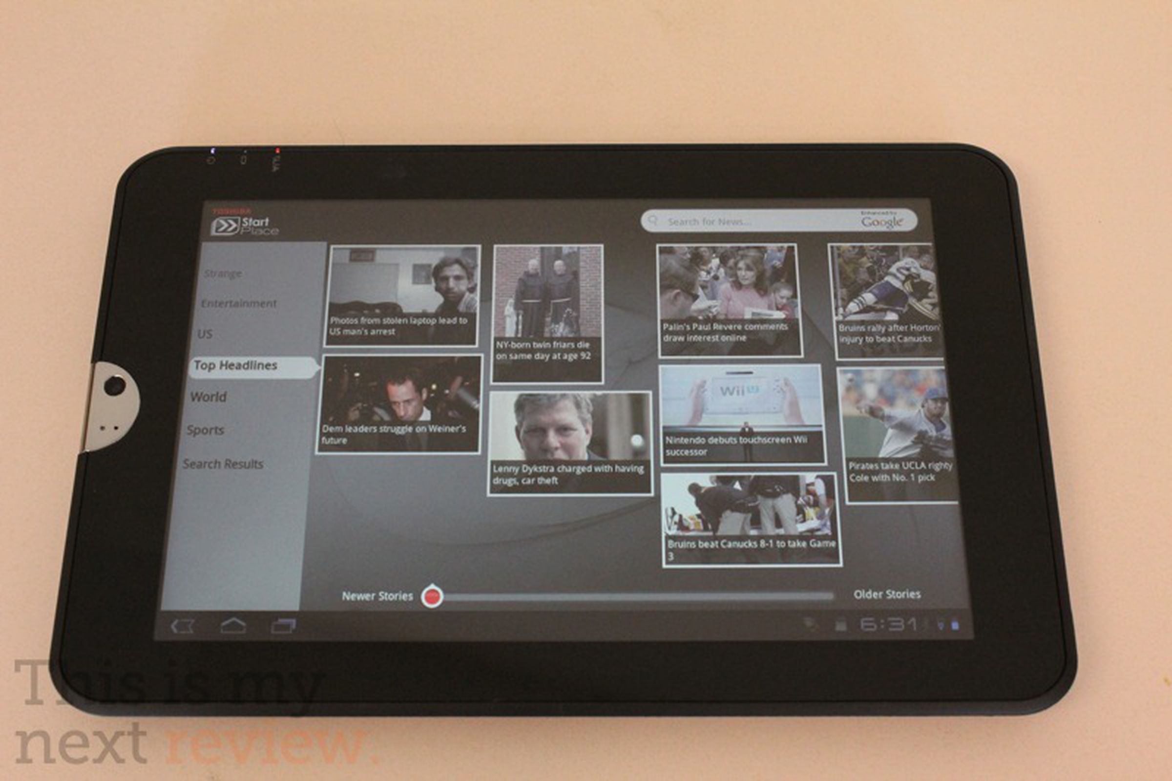 Toshiba Thrive tablet preview