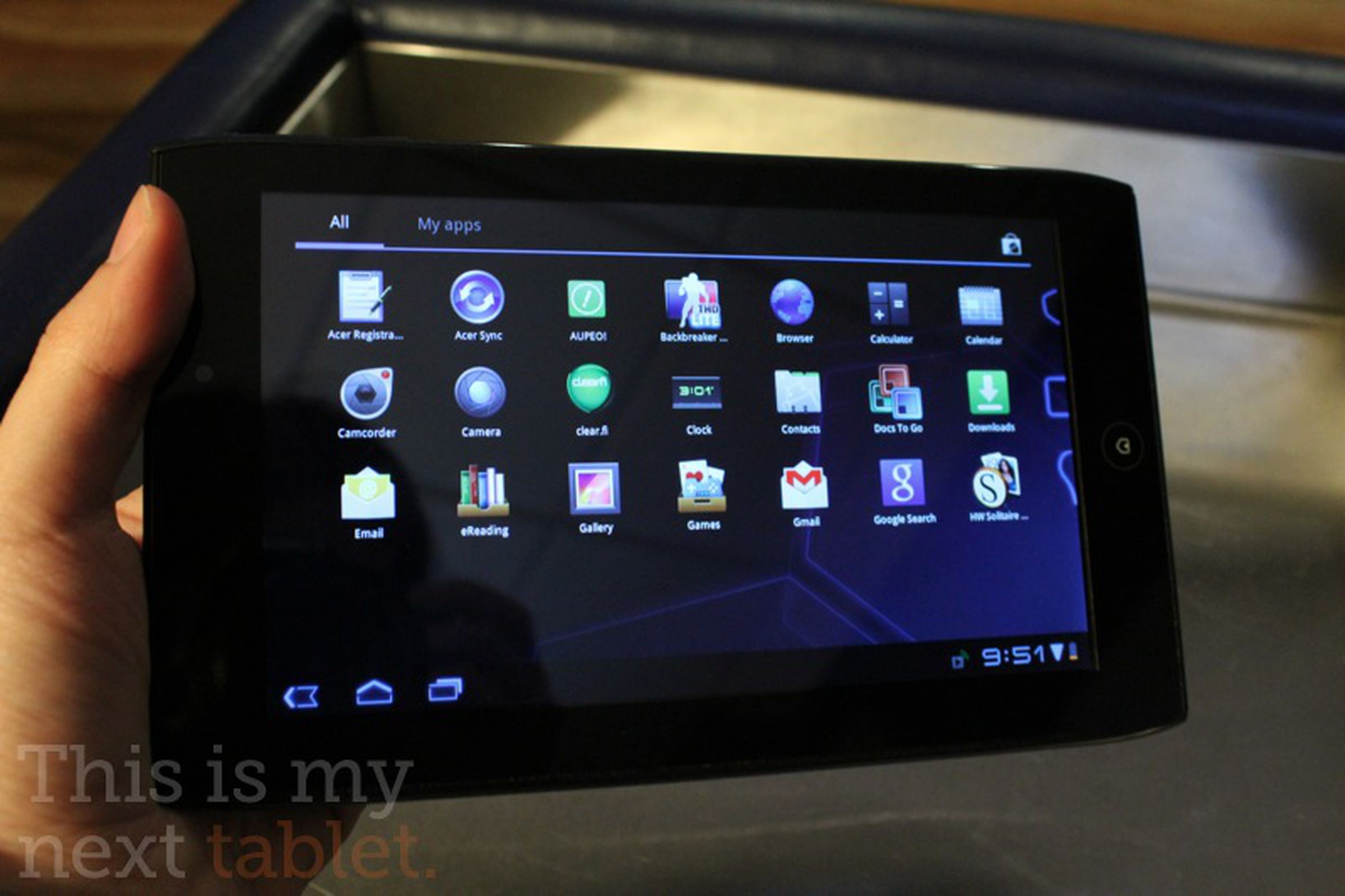 Acer Iconia Tab A100 hands-on photos