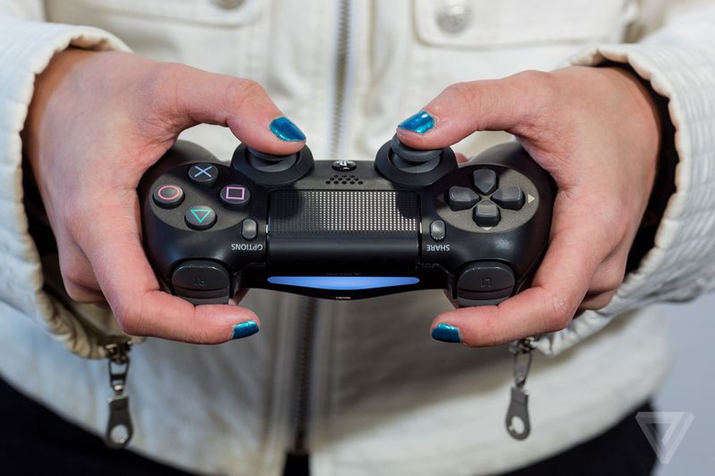 The older DualShock 4 uses Micro USB to charge and reconnect, and its rear LED signals connectivity and charging.
