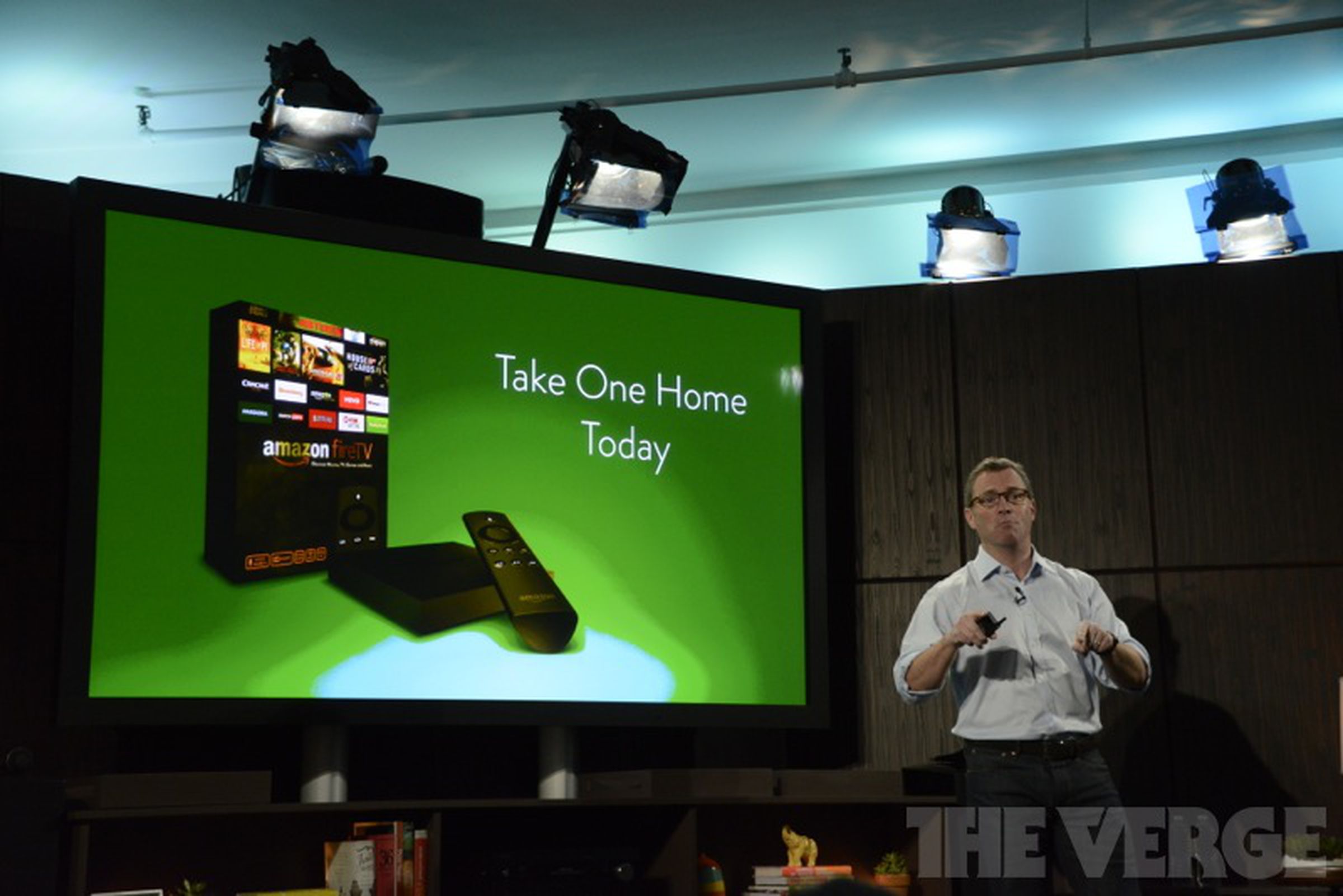 Photos of Amazon's FireTV from their 'video business' event