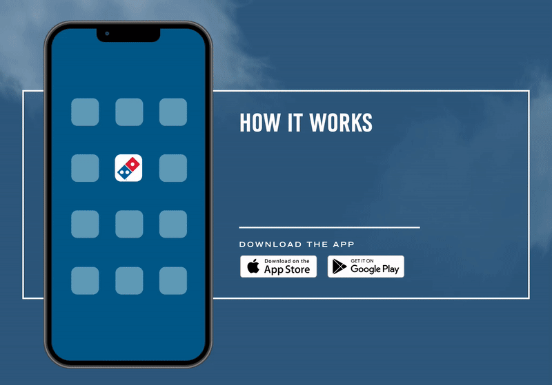 Domino’s Pinpoint Delivery feature in the Domino’s mobile app