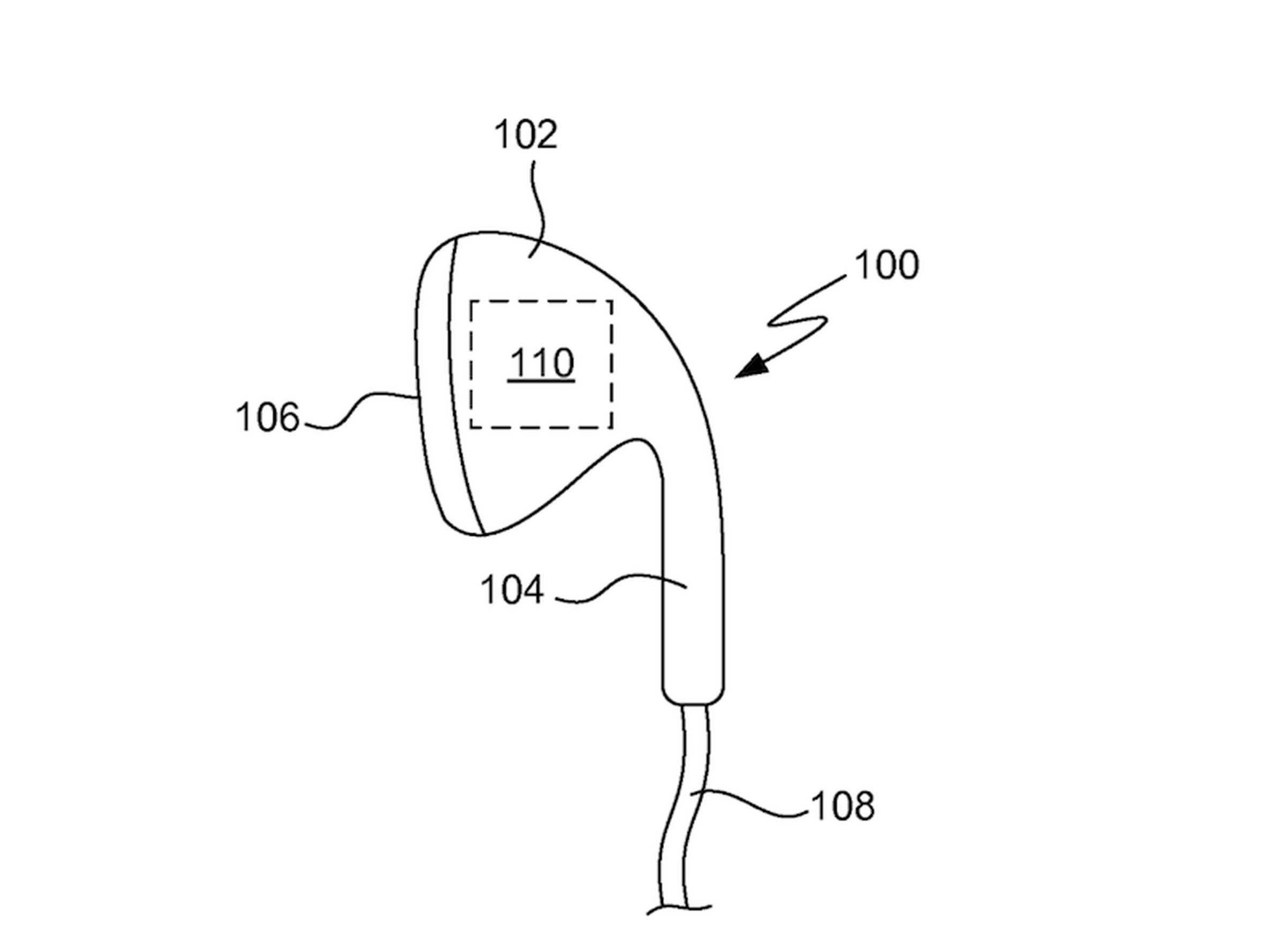 Apple fitness-monitoring headphone patent illustrations