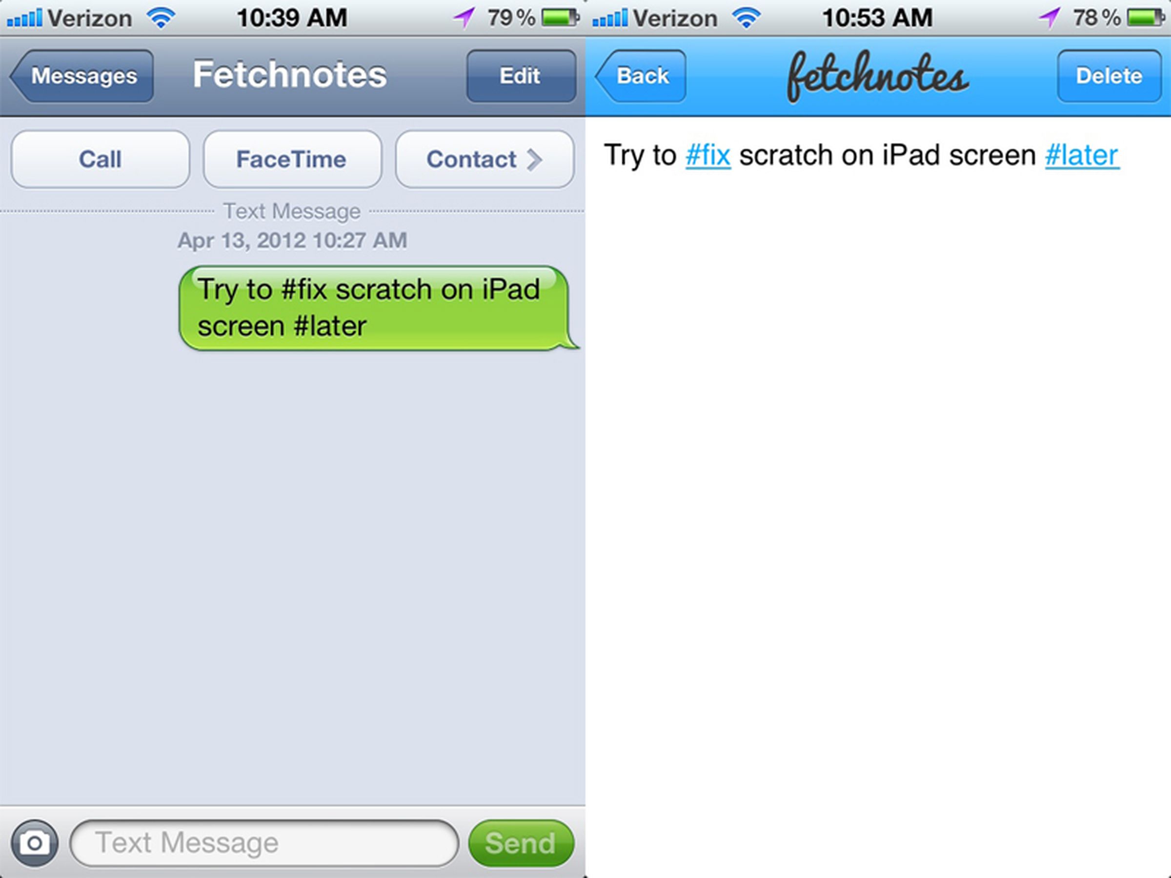 Fetchnotes screenshots