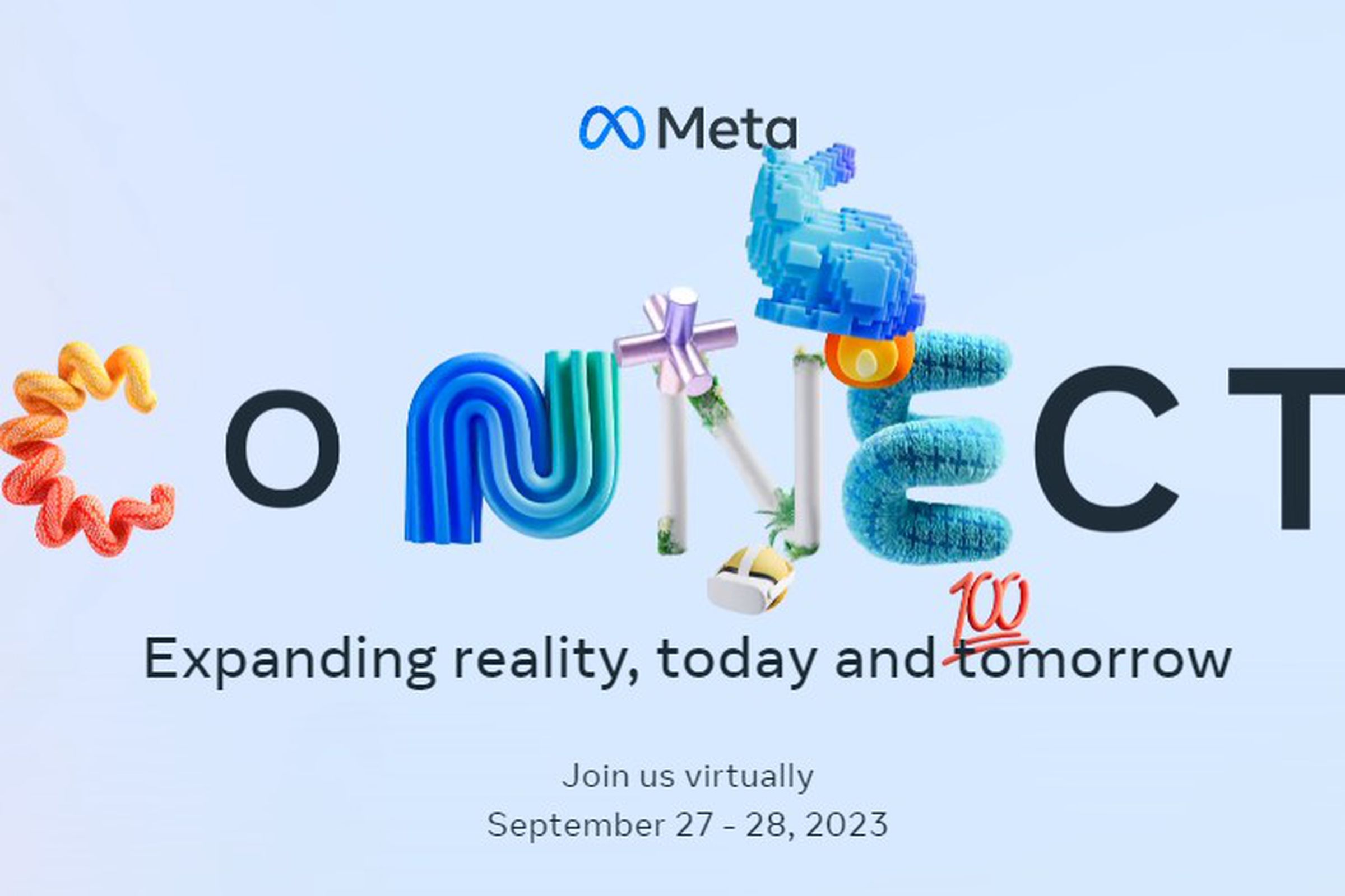 Meta Connect’s shifting logo.