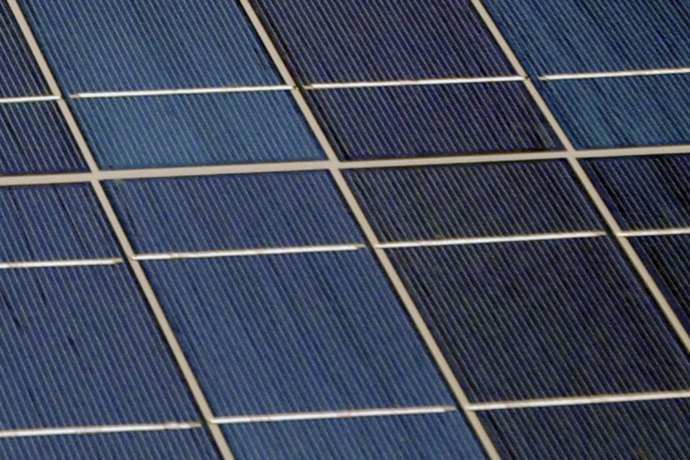 Close-Up of Solar Panel