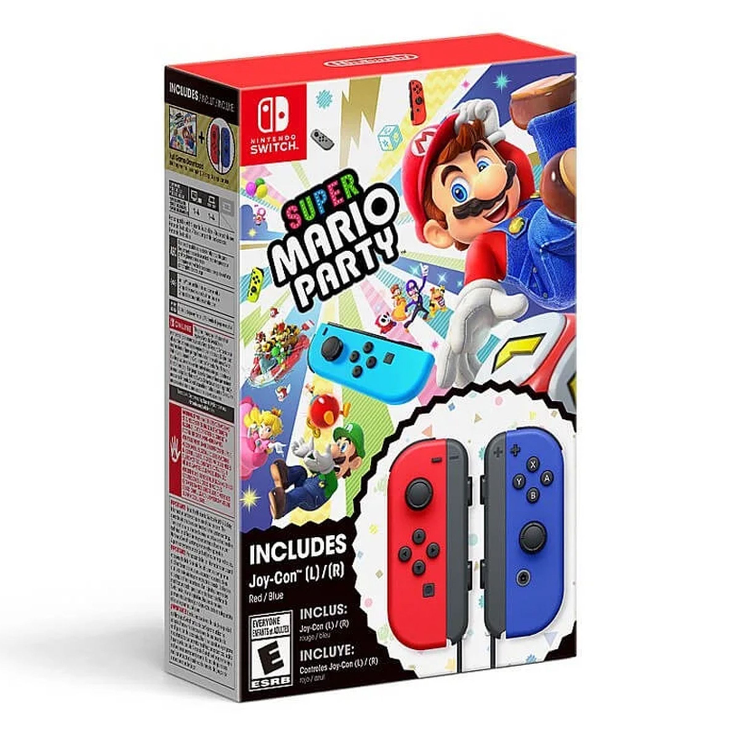 A Switch Joy-Con box with Super Mario Party