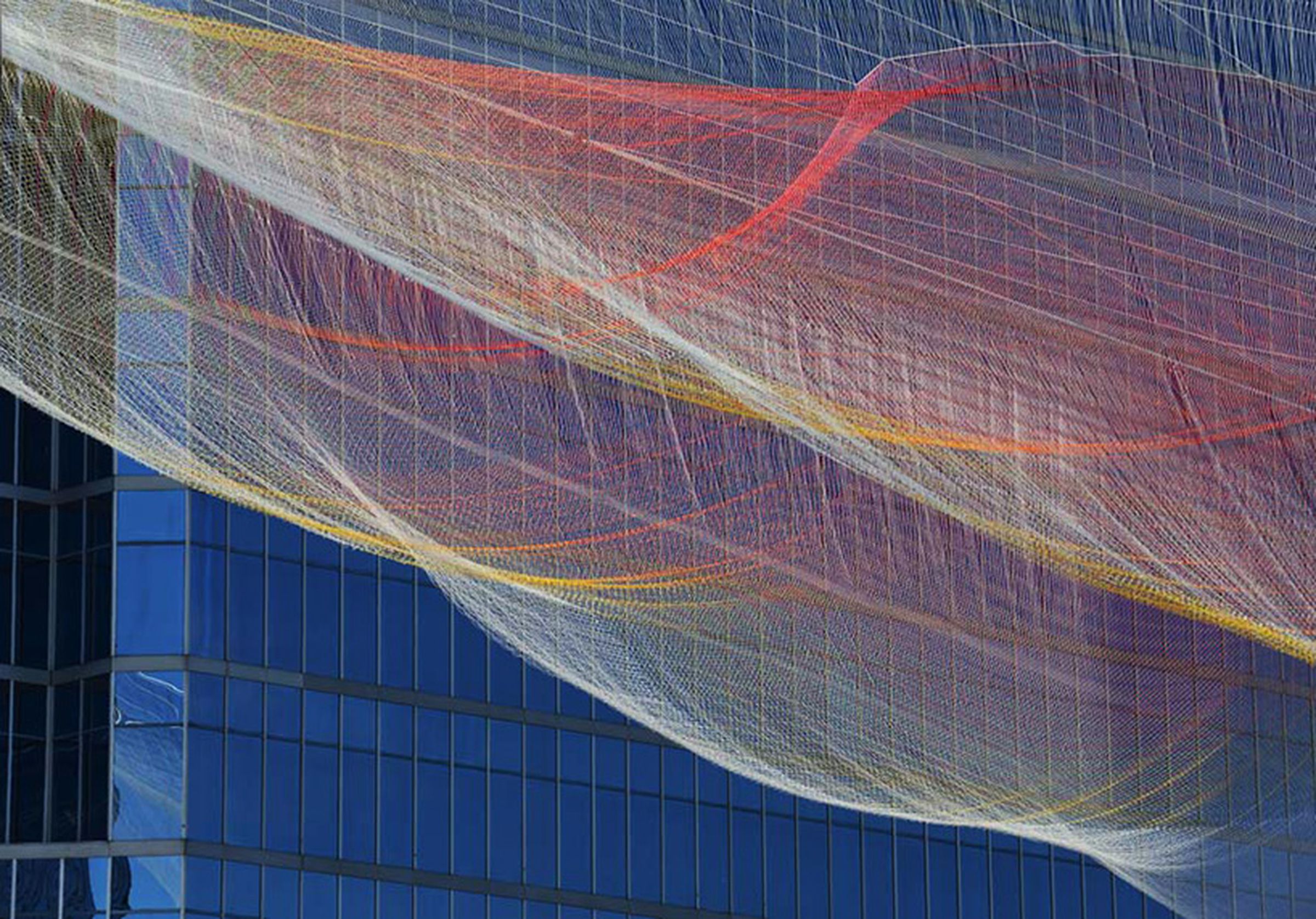 'Unnumbered Sparks' by Janet Echelman and Aaron Koblin