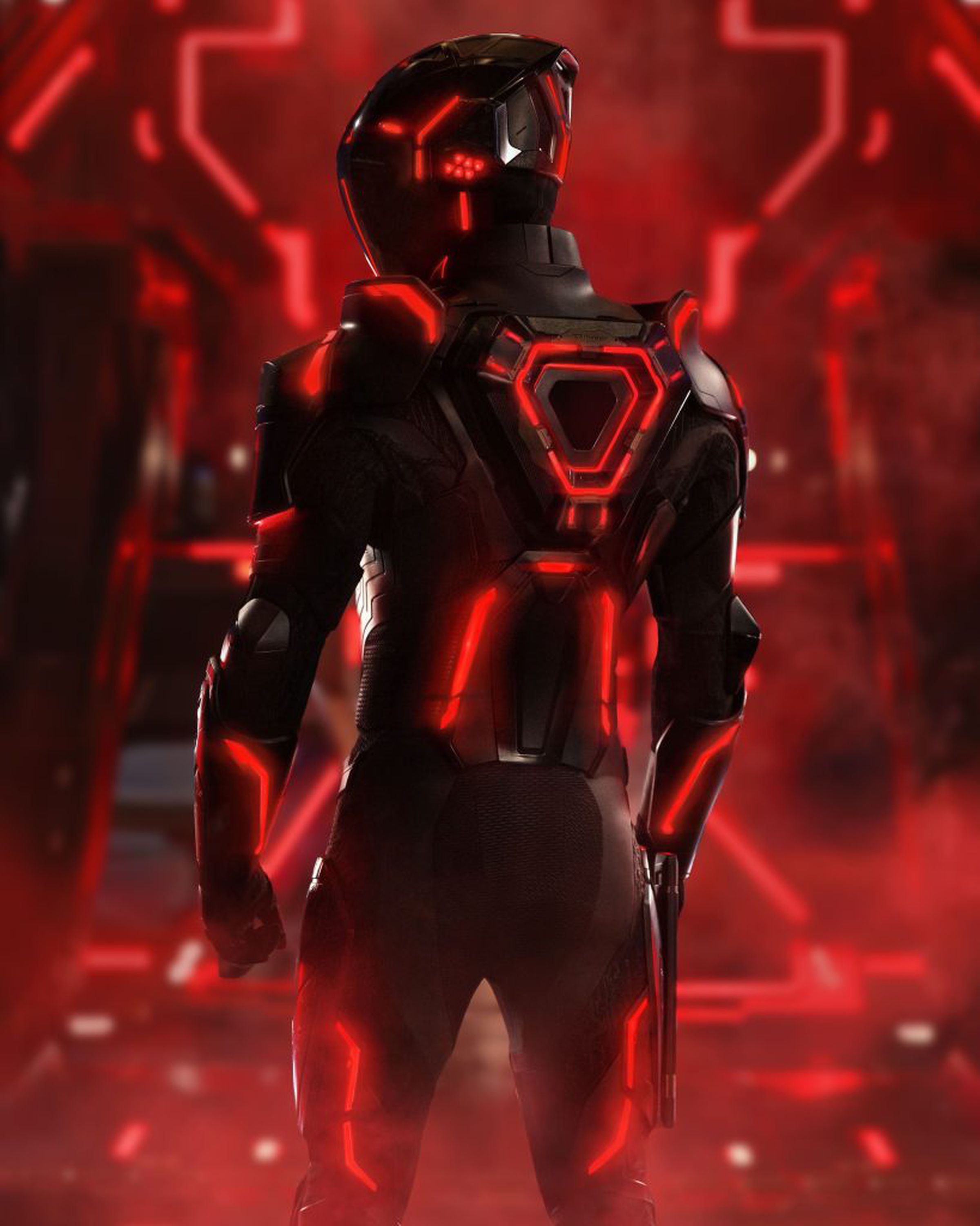 A first look image at a character in the film Tron: Ares.