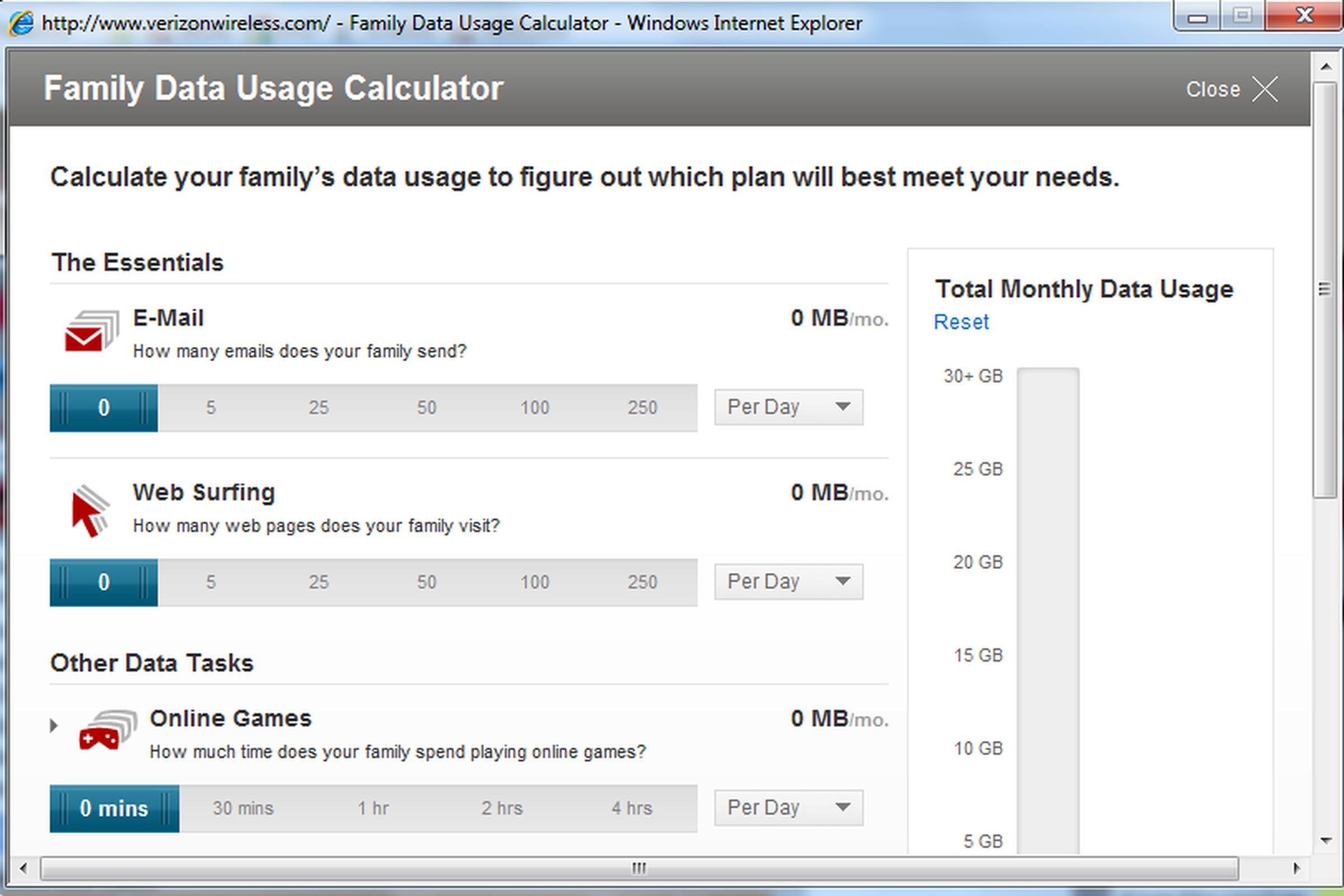 Verizon Wireless family data plan calculator - Phone Arena