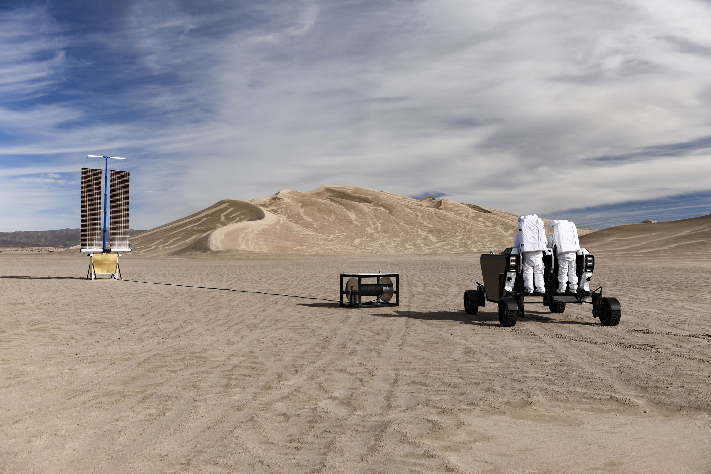 The FLEX rover prototype undergoing tests in California