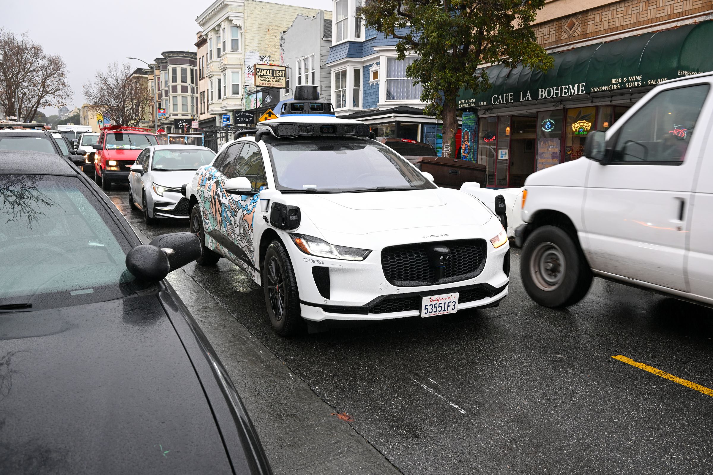 Waymo vehicle in San Francisco