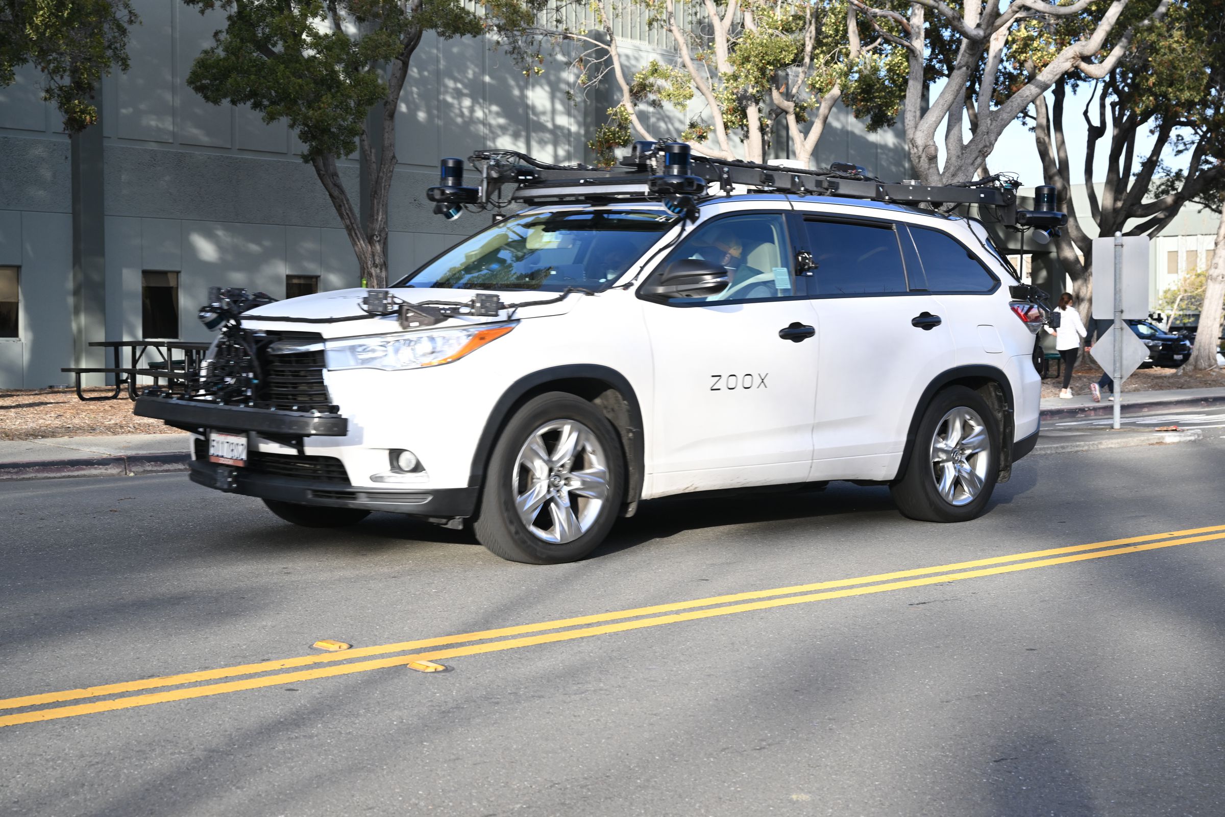 Autonomous cars Zoox in California’s Foster City